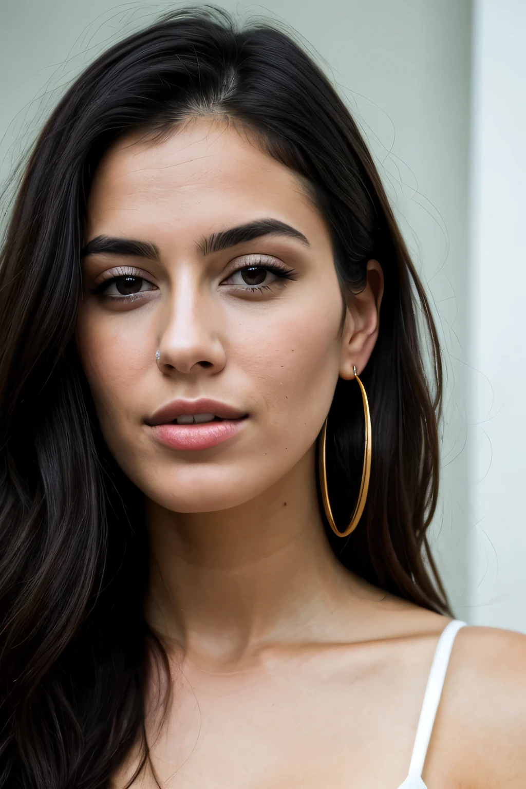 RAW photo, face portrait photo of beautiful 26 y.o woman, israeli, very beautiful woman, very beautiful face, ultra detailed faces, ultra realistic skin, flawless, stunning, gorgeous, cinematic shot, dramatic lighting