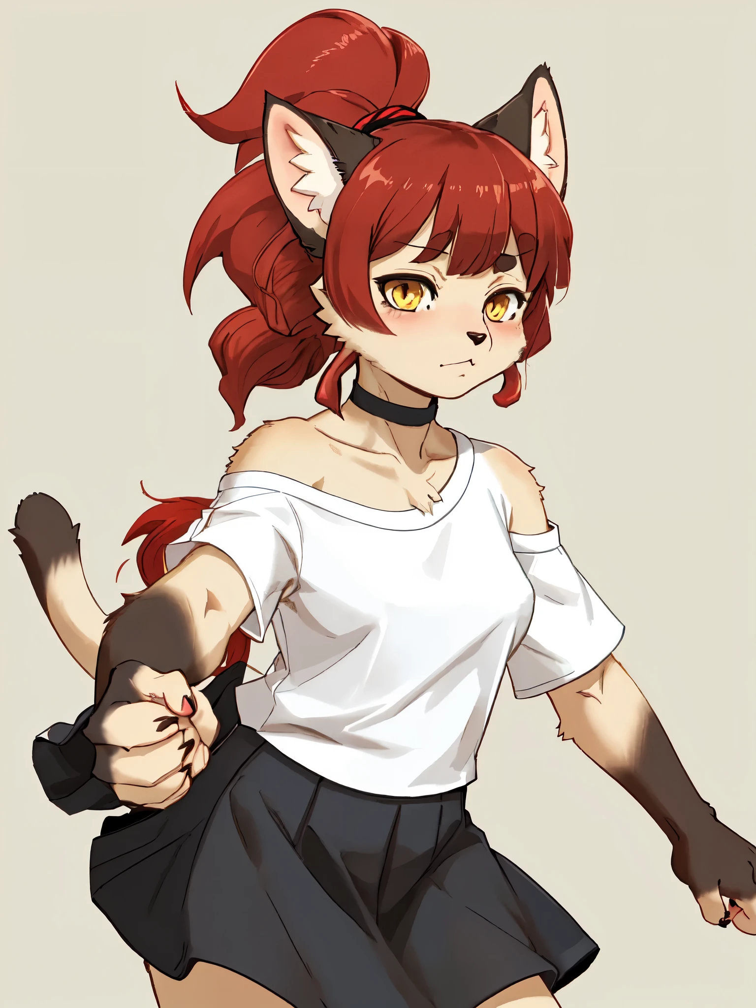 menina gato antropomorfico,  girl, fragile and shy chi anos de idade, personagem de anime com cabelo cinza, menina com orelhas e rabo de gato, e com grandes marcas de queimaduras por todo corpo, estilo triste, arte no estilo de guweiz, g liulian art style, por Yang J, guweiz, guweiz em artstation pixiv, guweiz em pixiv artstation, menina fragil, Trend in Artstation Pixiv, sakimi chan, badass anime 8 k, Digital anime illustration