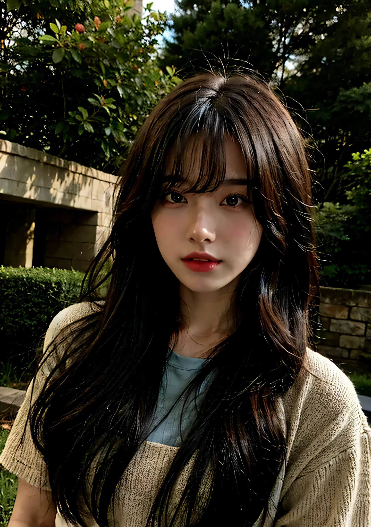 black hair