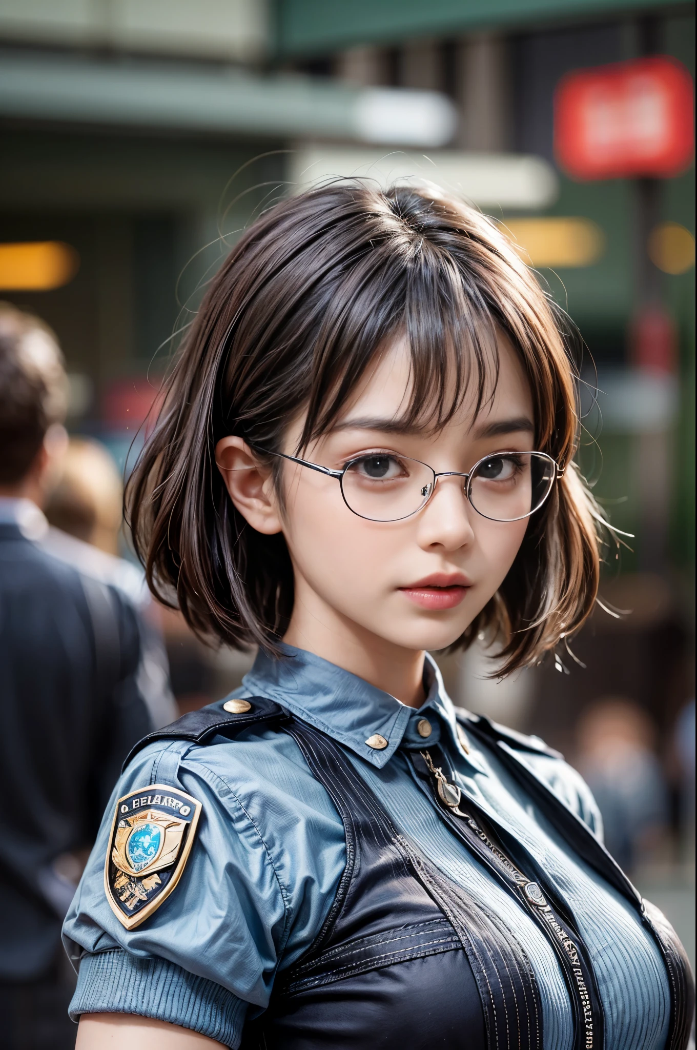 (front focus、perfect anatomy:1.5)、(Super detailed、16K quality、immature、real skin: 1.6)、hyper realist、realistic.cinematic lighting、highly detailed face、smile、1美しいThailandの女の子、 (25歳の美しいThailand人と本のハーフの女の子:1.short hair:1.3)black frame glasses rack frame glasses)(good shape big breasts:1.4)BREAK.
(female police officer、Have a notebook:1.8)
break(Thailand、Gangster trading scene、night:1.4)