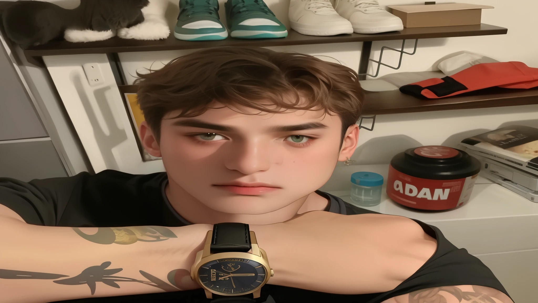 devastated man with a watch on his arm in a room, 18 anos de idade, 22 anos de idade, bladee da gangue de drenagem, 21 anos de idade, estilo de seb mckinnon, 23 anos, imagem de perfil, 1 6 anos, taken at the beginning of 2020, Serpentina do Twitch / jogador Ludwig, 20 anos de idade Kpop boy, Korean face jungkook, Korean male face 