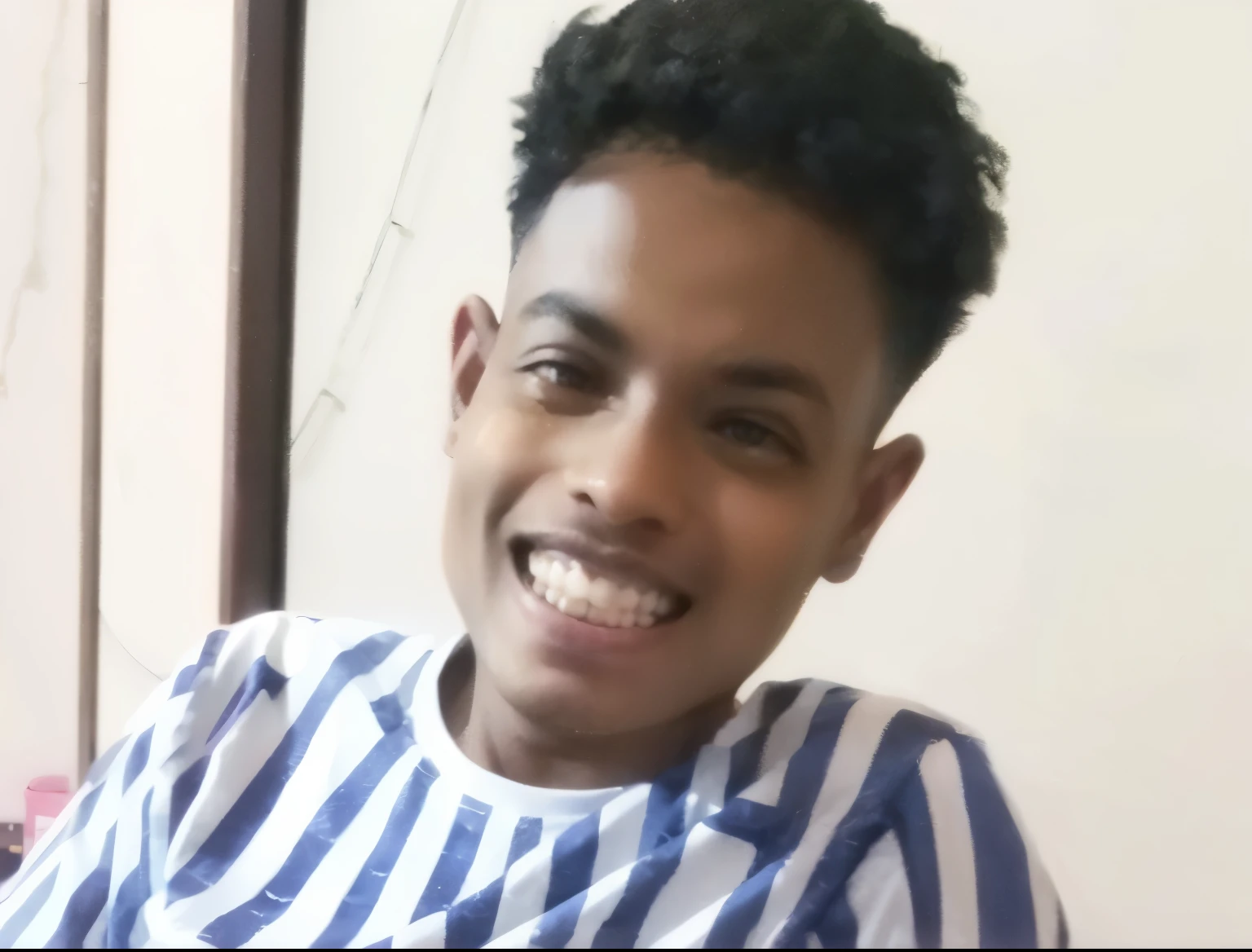 A boy with car