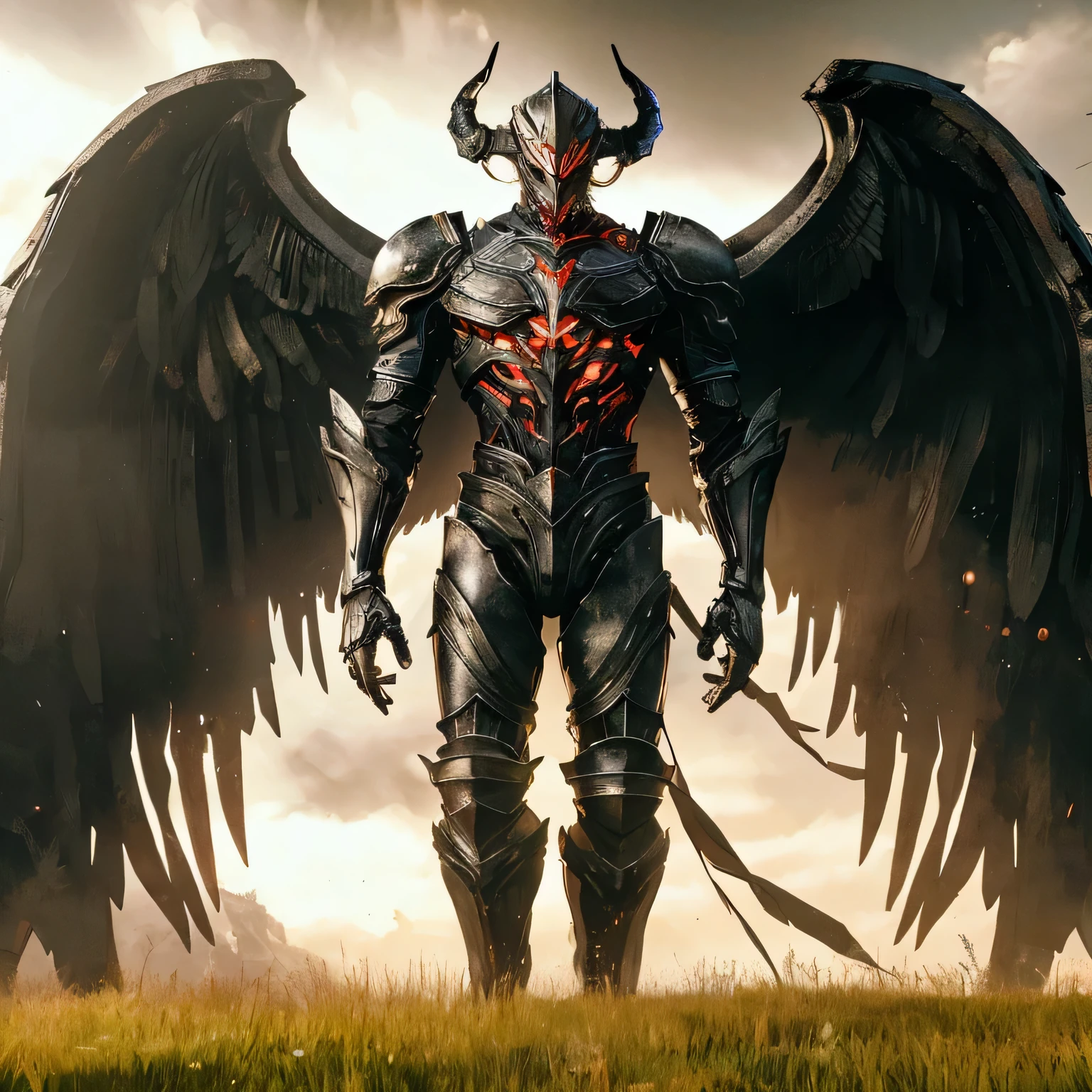 The helmet is one horn