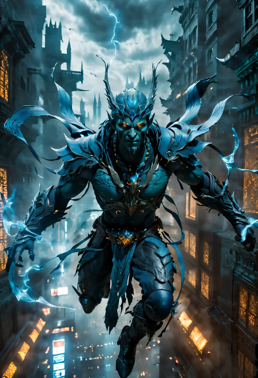 actual photo of raziel (flight:1.3) in dark city, dark fantasy style, ,high resolution, (detailed actual image:1), Crazy details, soft, hero, (expressive face, Detailed face:1), (actual:1), (photoactual, photo-actual:1), full color, (3d:1), (Very detailed:1.2), masterpiece, 8K Ultra HD,