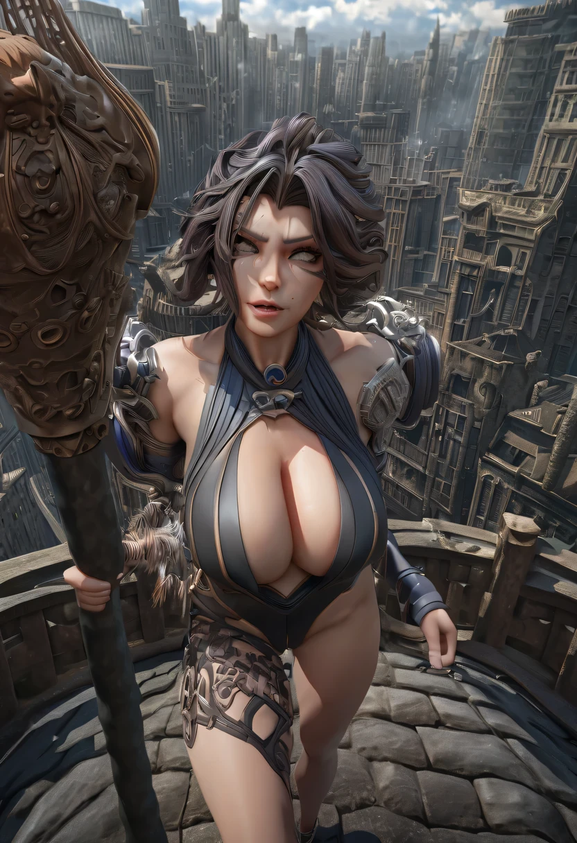 actual photo of raziel (flight:1.3) in dark city, dark fantasy style, ,high resolution, (detailed actual image:1), Crazy details, soft, hero, (expressive face, Detailed face:1), (actual:1), (photoactual, photo-actual:1), full color, (3d:1), (Very detailed:1.2), masterpiece, 8K Ultra HD,