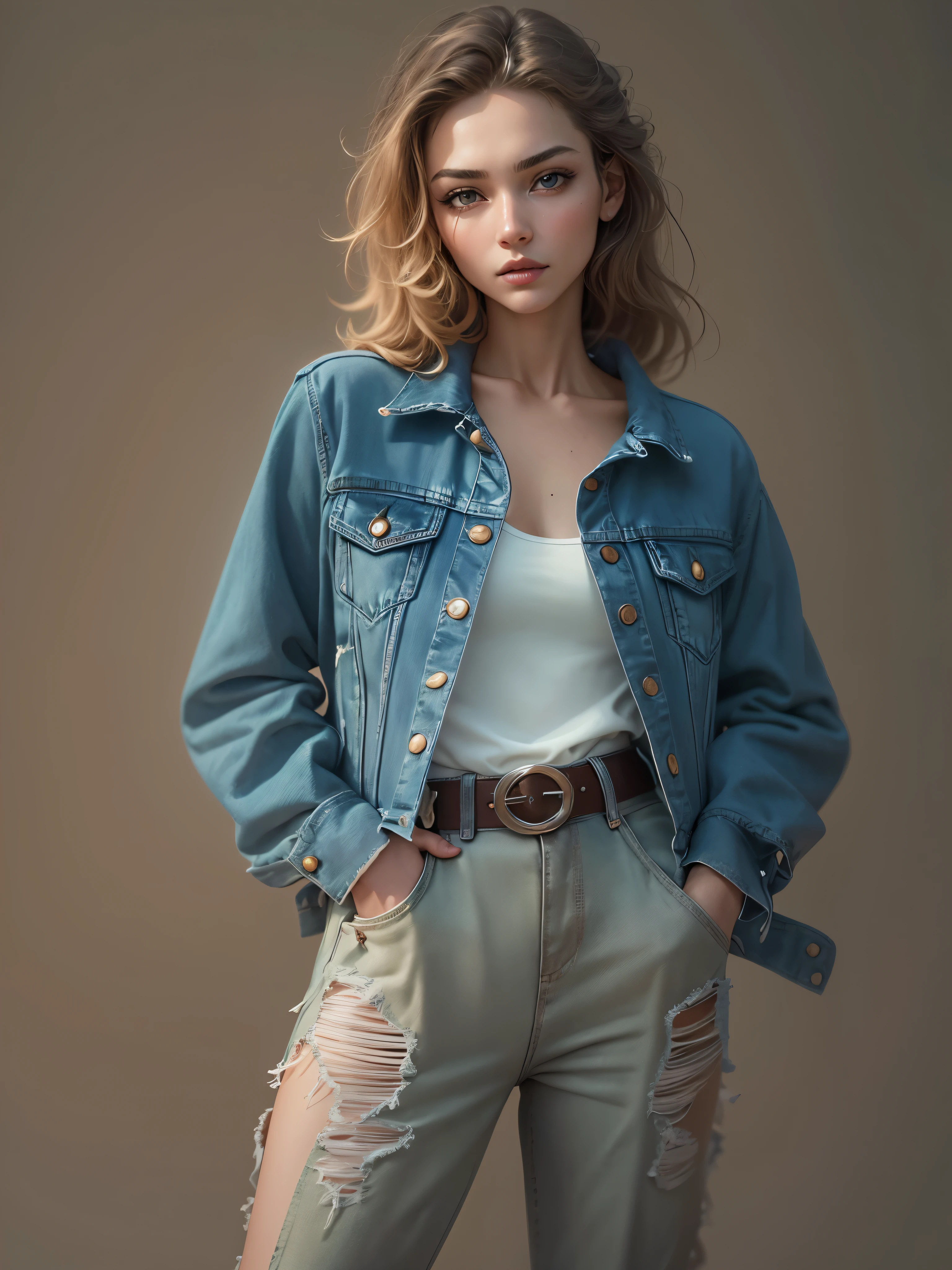 {{{(Photoreal:1.4)}}}, beautiful detailed woman, very detailed目と顔, beautiful and detailed eyes, that&#39;ridiculous, unbelievable that&#39;ridiculous, Super detailed, High resolution, very detailed, highest quality, masterpiece,enlightenment, very detailed, nffsw, unite, 8k image wallpaper, wonderful, finely, masterpiece, highest quality, Hvery detailed ajc,Unified 8K Dendenden wallpaper, face light, movie lighting,table top,highest quality,Super detailed,High resolution,High resolution,4k,4K portrait,8k,8K portrait,unity 8k wallpaper,Hvery detailed ajc,realistic,RAW photo,real person,portrait photography,realistic,shiny skin,fine skin,(((dynamic angle,whole body))),{{{{Supermodel Anneliese Zoibert is、One of the top models of the 1990s、As for physical characteristics、tall and slim figure、Sharp features、high cheekbones、Big eyes、and had flowing hair。}}}},{{{Anneliese Zoibert is、One of the top models of the 1990s、As for physical characteristics、tall and slim figure、Sharp features、high cheekbones、Big eyes、and had flowing hair。}}},dynamic pose,(foot pose:0.5),(((dynamic angle,whole body))),(dynamic angle,whole body),dynamic angle ワイドショット,(((peplum tops　peplum topsとデニムジャケット　Jeans))),RAW photo, Shapuri, by lee jeffries nikon d850 film stock photo graph 4 kodak portra 400 camera f1.6 lens rich colors hyper realistic lifelike texture dramatic lighting unrealengine trending on artstation cinestill 800