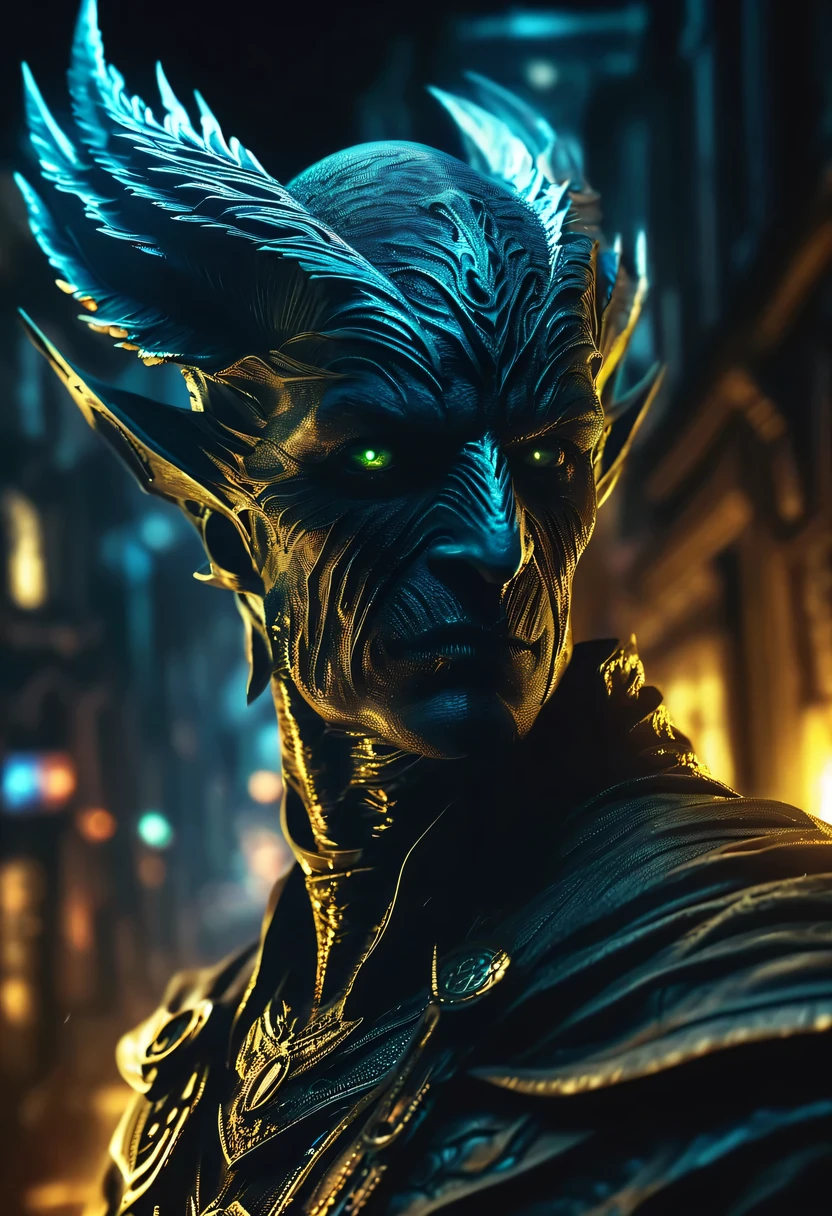 actual photo of raziel (flight:1.3) in dark city, dark fantasy style, ,high resolution, (detailed actual image:1), Crazy details, soft, hero, (expressive face, Detailed face:1), (actual:1), (photoactual, photo-actual:1), full color, (3d:1), (Very detailed:1.2), masterpiece, 8K Ultra HD,