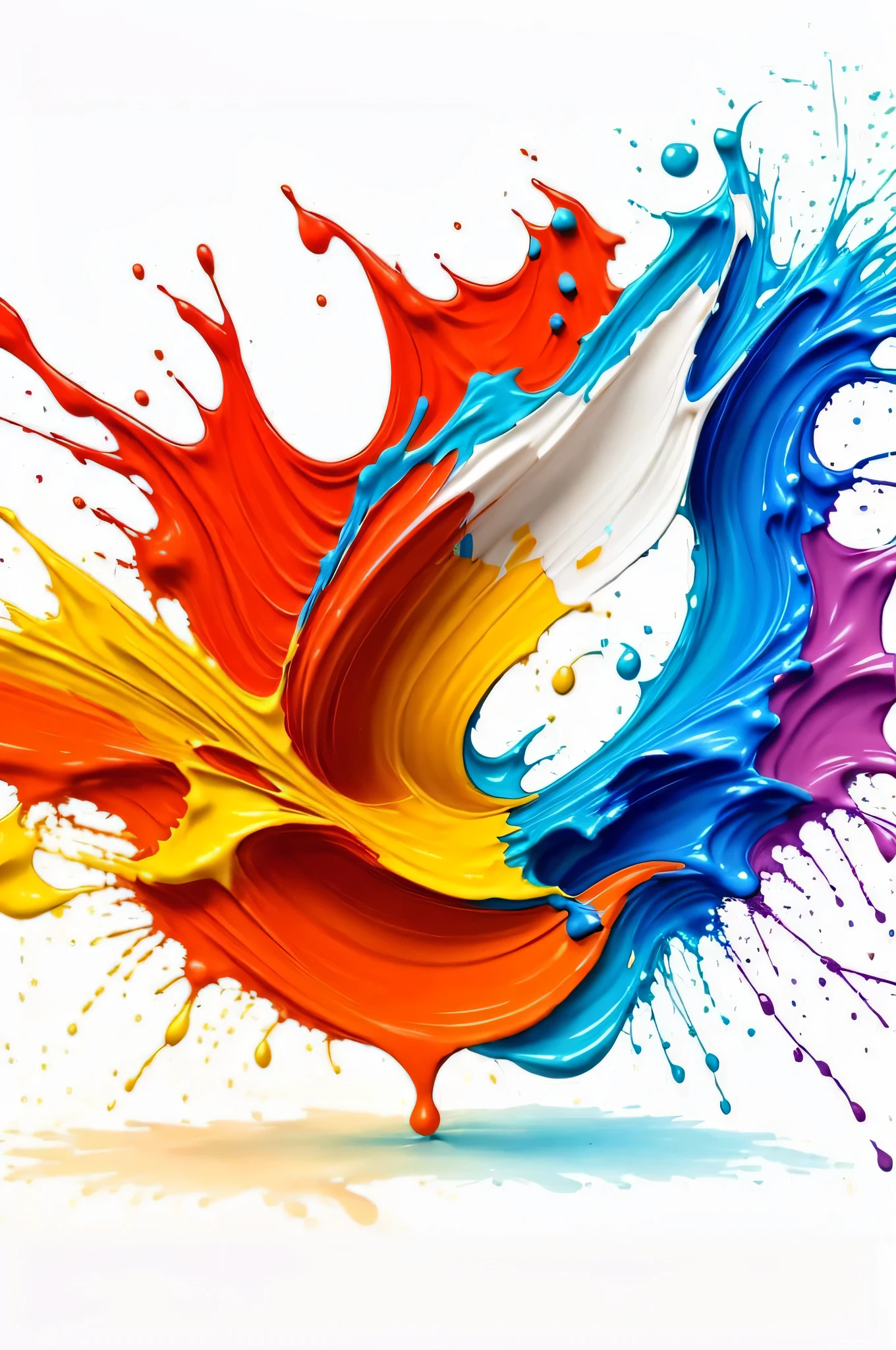a close up of a colorful splash of paint on a light pink background, paint splash, splashes of color, splashes of colors, paint splashes, philosophical splashes of colors, colorful hd picure, colorful paint, paint splashes and splatter, paint drops, acrylic paint splashes, colored paint, color splashes, splash of paint down center