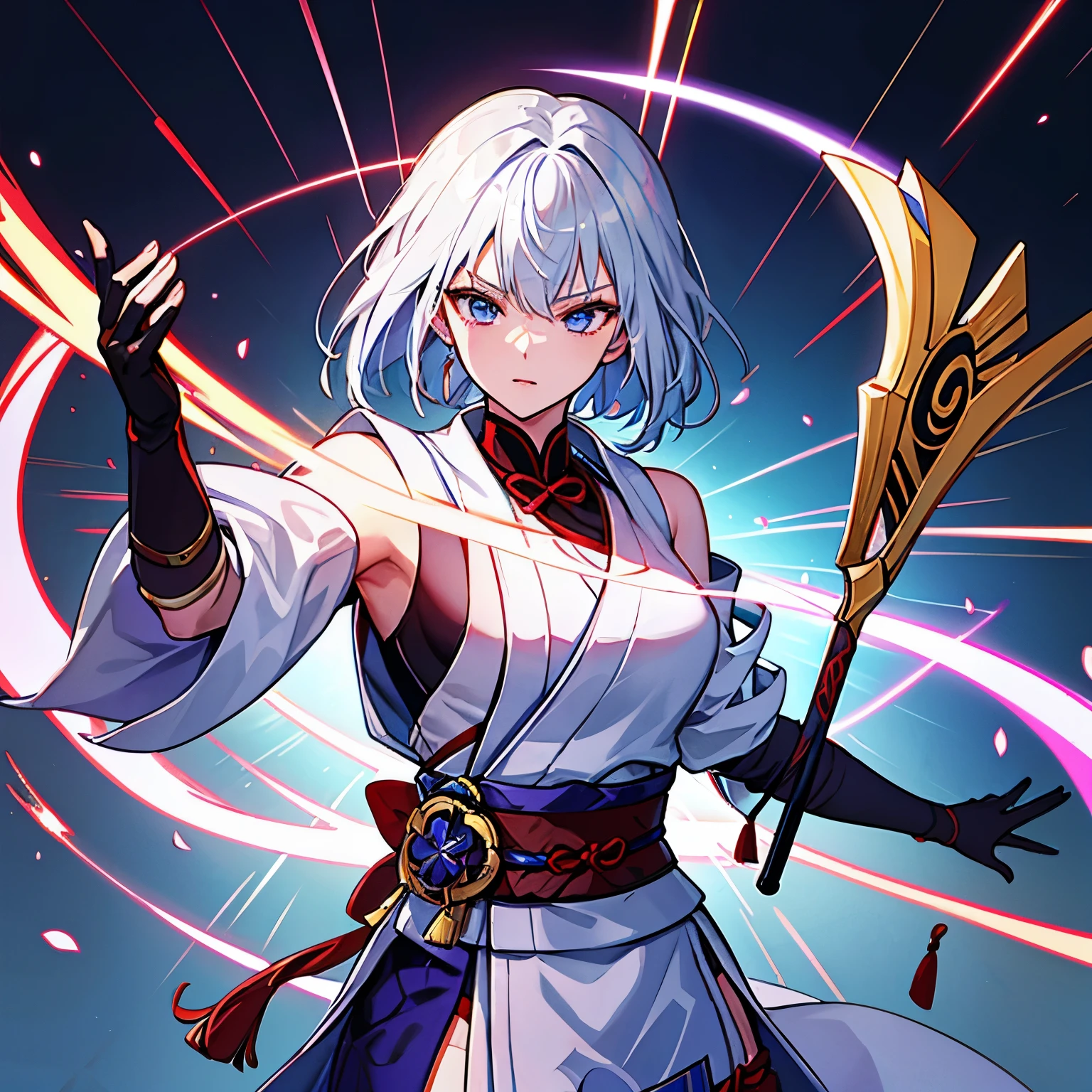 Gilgamesh the kind of Heroes and raiden shogun Ei
