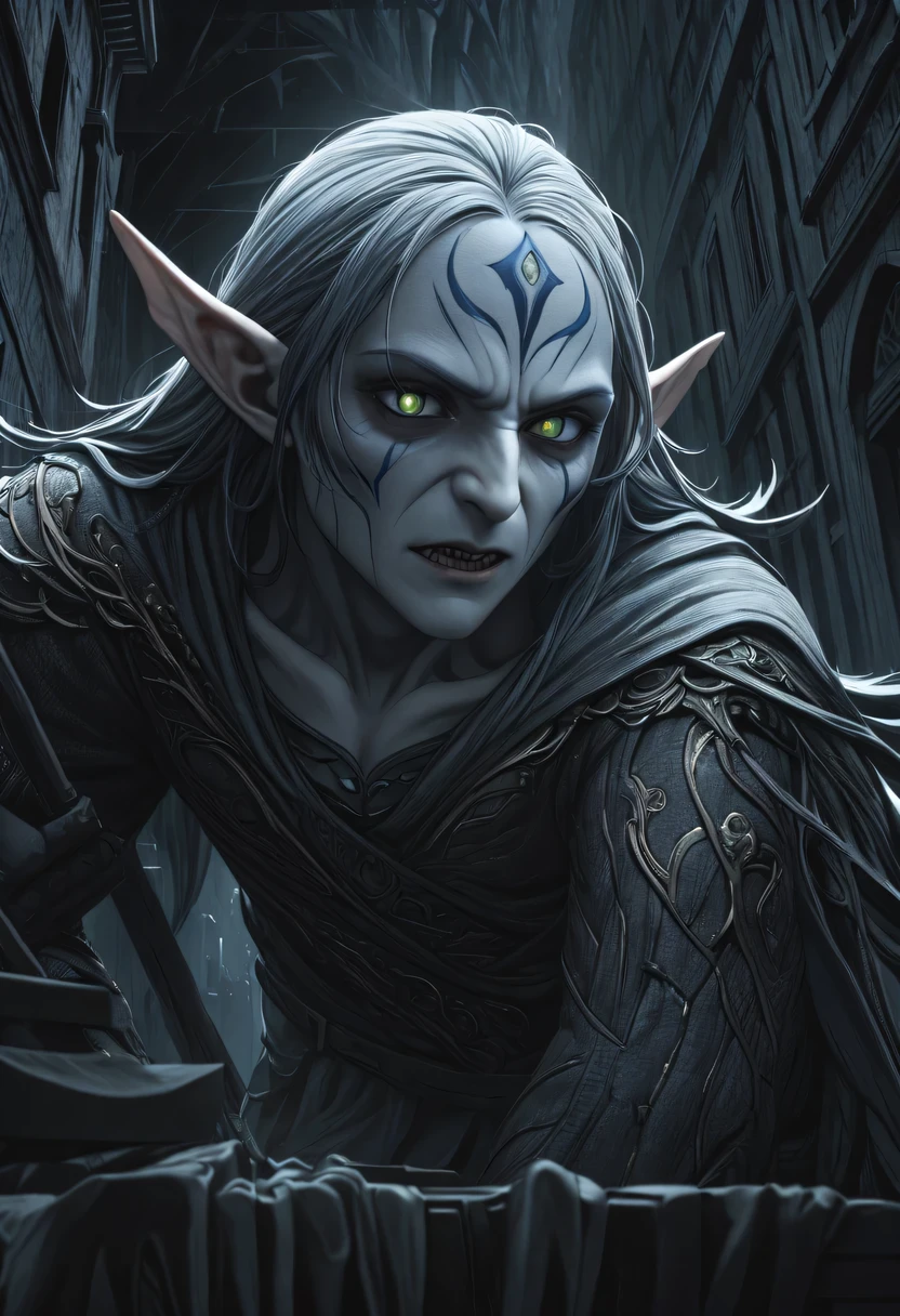 actual photo of raziel (flight:1.3) in dark city, dark fantasy style, ,high resolution, (detailed actual image:1), Crazy details, soft, student, (expressive face, Detailed face:1), (actual:1), (photoactual, photo-actual:1), full color, (3d:1), (Very detailed:1.2), masterpiece, 8K Ultra HD,