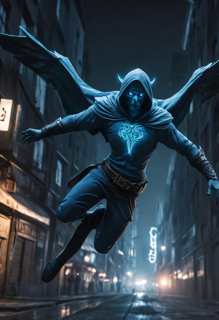 actual photo of raziel (flight:1.3) in dark city, dark fantasy style, ,high resolution, (detailed actual image:1), Crazy details, soft, student, (expressive face, Detailed face:1), (actual:1), (photoactual, photo-actual:1), full color, (3d:1), (Very detailed:1.2), masterpiece, 8K Ultra HD,