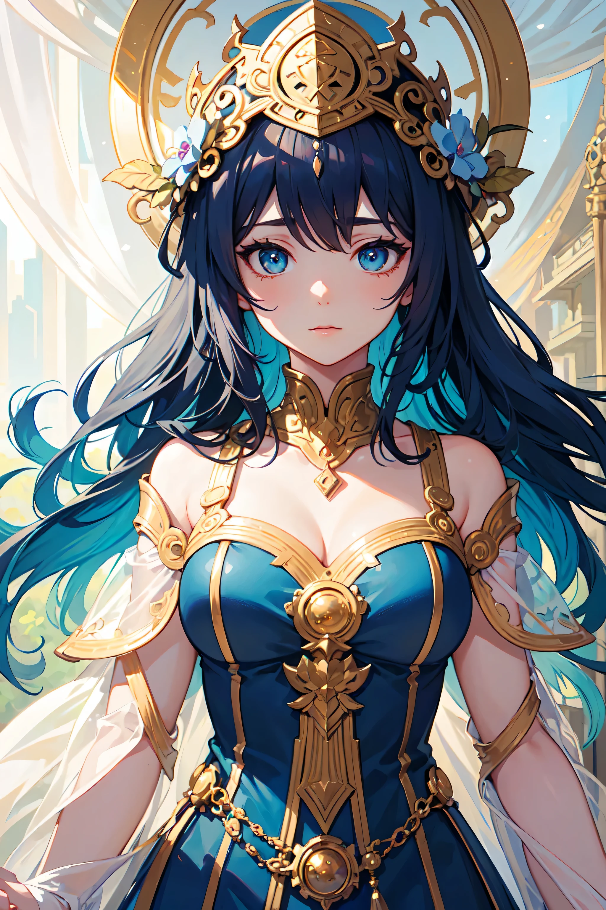 (blue hair,hair flower,blank eyes,smelling,Alfons Mucha,depth of field,from behind,Wide-Angle,UHD,anatomically correct,super detail,high details,best quality)
A girl with mesmerizing blue hair adorned with delicate hair flowers, her eyes remain blank, expressing a sense of mystery. She stands in a lush garden, captured in the enchanting art style of Alfons Mucha. The depth of field accentuates the captivating beauty of the scene, drawing the viewer's gaze towards the girl from behind. The perspective is wide-angle, encompassing the surroundings in a breathtaking manner.
The image is crafted with utmost precision, ensuring it is presented in the highest quality. With stunning ultra-high definition (UHD) resolution, every intricate detail is highlighted, allowing for an anatomically correct representation of the girl. The artwork exhibits super detail, where the tiniest elements are meticulously illustrated, creating a mesmerizing visual experience.
Immerse yourself in the world of art and beauty with this masterpiece, as it captivates your senses through the combination of vibrant colors and a harmonious color palette. The lighting creates an ethereal atmosphere, enhancing the enchanting ambiance of the garden.
Unlock the secrets hidden within this artwork as you appreciate the blue-haired girl, her delicate hair flowers, and the captivating world around her. Let your imagination wander in this visually stunning realm of artistic excellence.