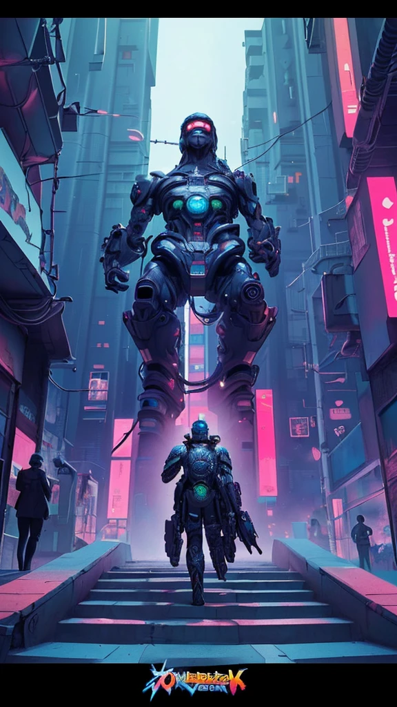 Hero of Another World, cyberpunk city, (best quality, masterpiece, Representative work, official art, Professional, Ultra intricate detailed, 8k:1.3)