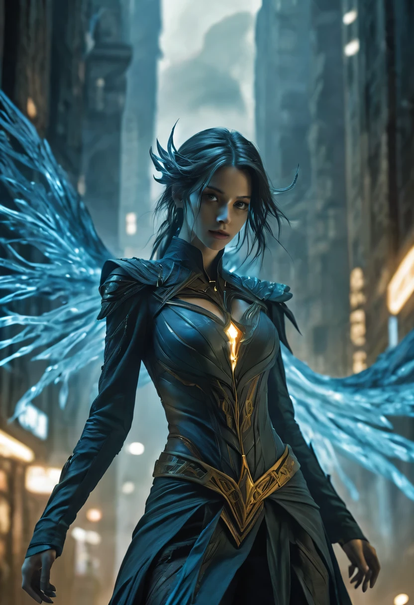 actual photo of raziel (flight:1.3) in dark city, dark fantasy style, ,high resolution, (detailed actual image:1), Crazy details, soft, student, (expressive face, Detailed face:1), (actual:1), (photoactual, photo-actual:1), full color, (3d:1), (Very detailed:1.2), masterpiece, 8K Ultra HD,