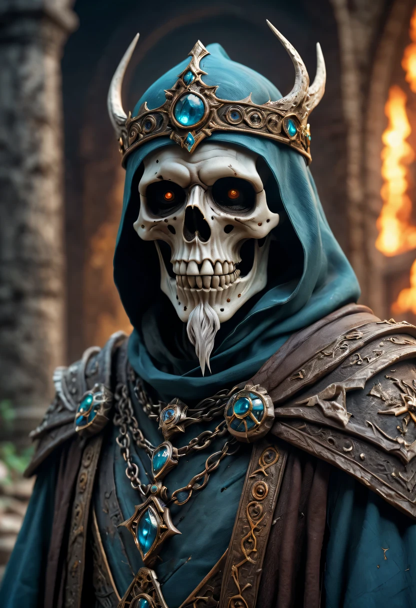(Good Lich Wizard,medium shot, complex, Very detailed,dramatic,The forgotten war,city ruins)(best quality,4k,8k,high resolution,masterpiece:1.2),Super detailed,(actual,photoactual,photo-actual:1.37),high dynamic range,ultra high definition,studio lighting,Ultra-fine painting,sharp focus,Physically based rendering,extremely detailed description,professional,bright colors,Bokeh)(portrait,photography)