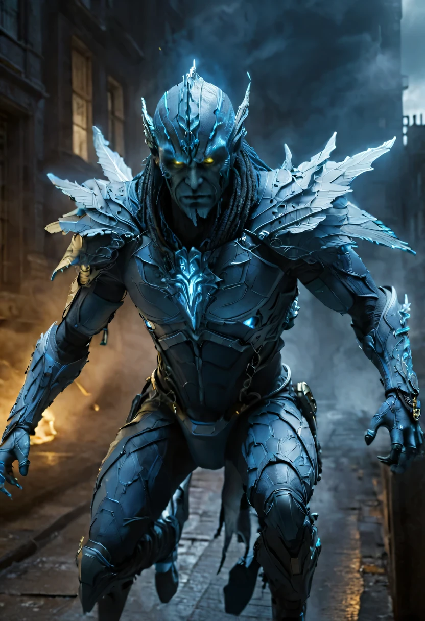 actual photo of raziel (flight:1.3) in dark city, dark fantasy style, ,high resolution, (detailed actual image:1), Crazy details, soft, hero, (expressive face, Detailed face:1), (actual:1), (photoactual, photo-actual:1), full color, (3d:1), (Very detailed:1.2), masterpiece, 8K Ultra HD,