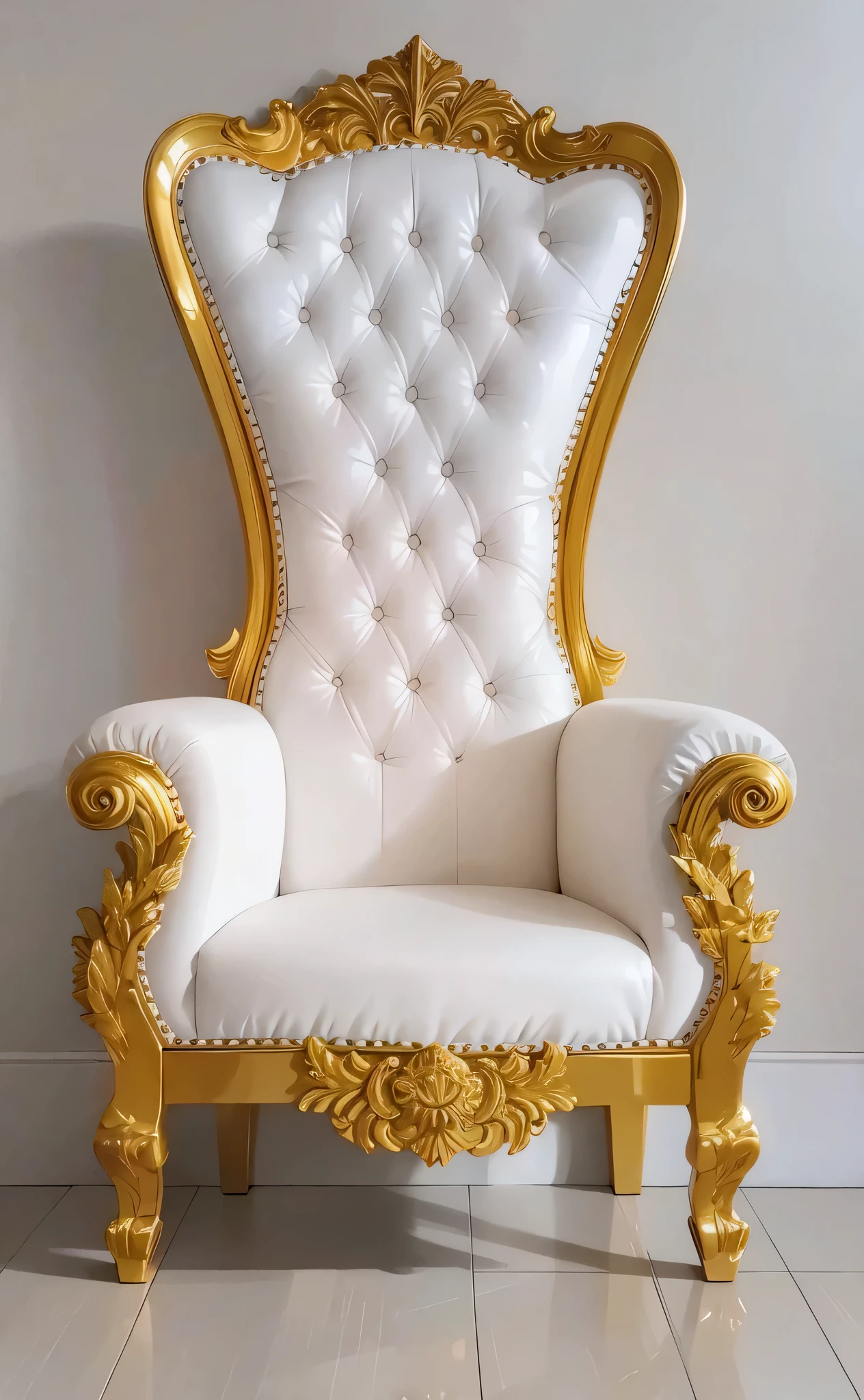 a close up of a white and gold chair with a white background, gold throne, golden throne, throne, on her throne, sitting in a gilded throne, sitting on the throne, sitting on golden throne, sitting on her throne, sit on throne, sitting on a golden throne, sitting on throne, sitting on intricate throne, sitting on an royal throne