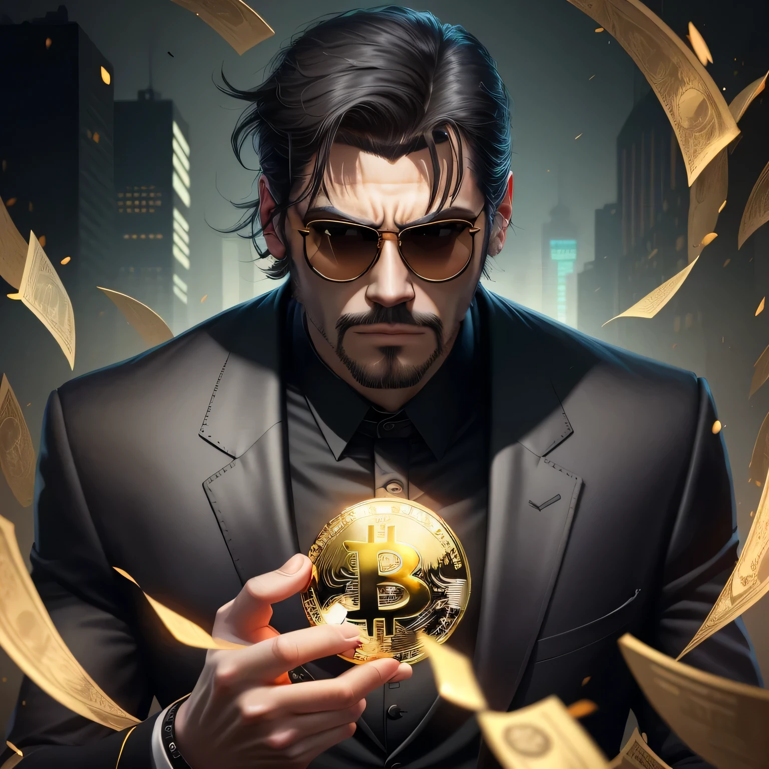 moeda de ouro bitcoin