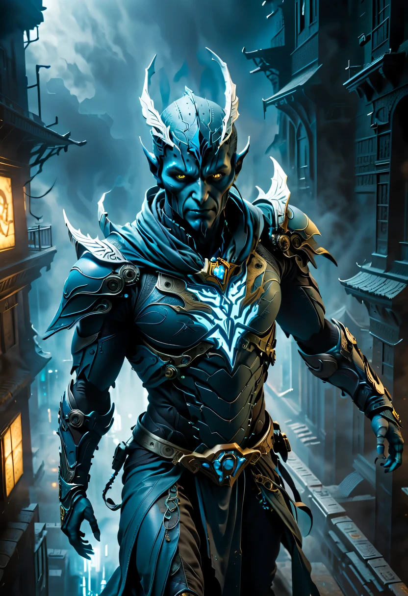 actual photo of raziel (flight:1.3) in dark city, dark fantasy style,  ,high resolution, (detailed actual image:1), Crazy details, soft,  student, (expressive face, Detailed face:1), (actual:1), (photoactual, photo-actual:1), full color, (3d:1), (Very detailed:1.2), masterpiece, 8K Ultra HD,    