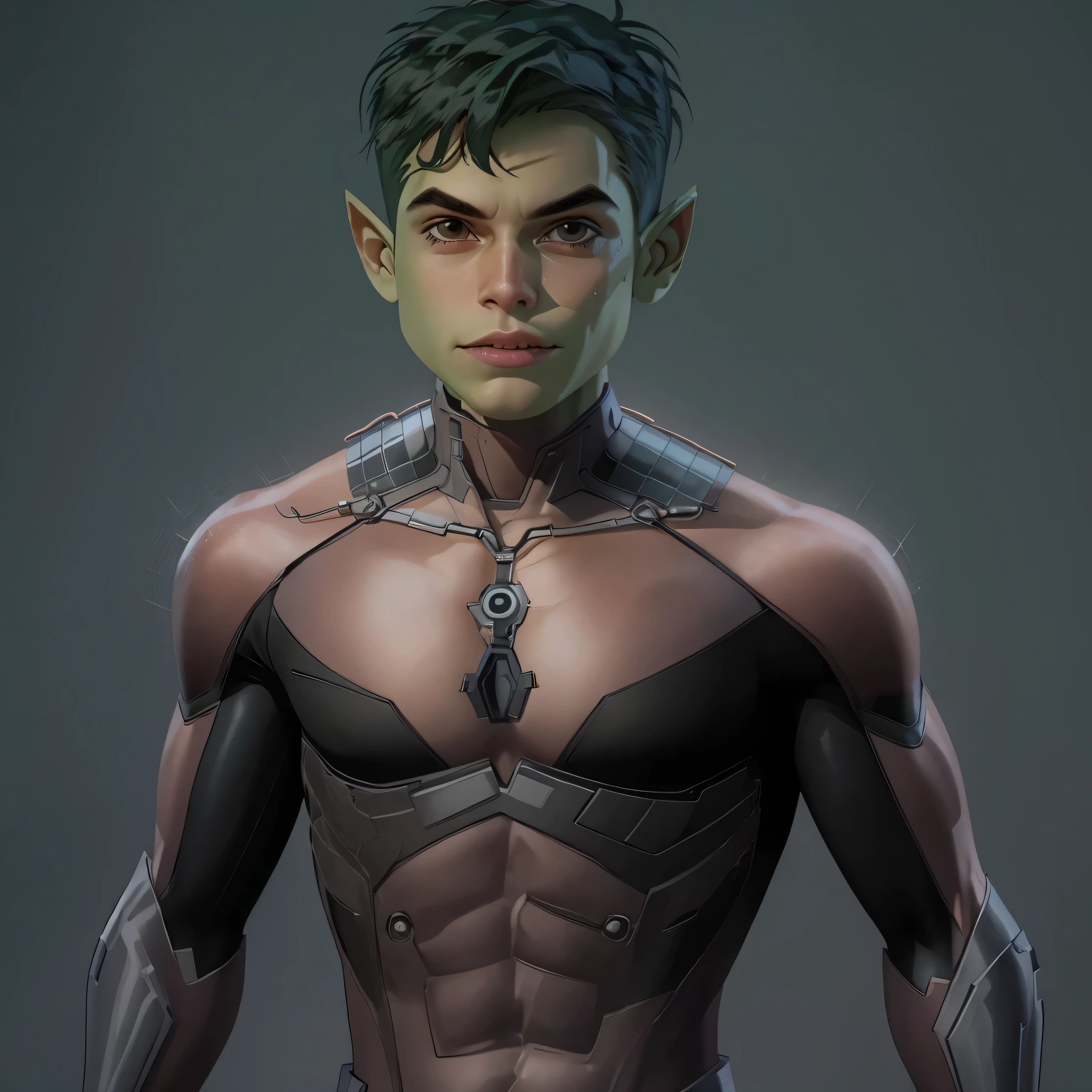 Full body image, DC Comics, Beast boy, photo-realistic, young, skinny, octane render, unreal engine, ultra-realistic, super ultra photo-realistic, make me look great, masterpiece, realistic, 