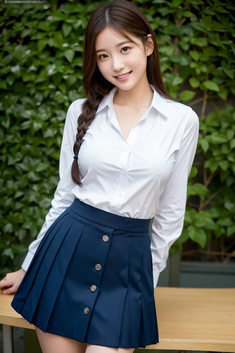 (1 girl), (Sexy look:1.5), (Flat Chest:1.3), (Very detailed目, Very detailed顔), (超Realistic, High resolution), (Highest quality:1.4), (super high quality), Realistic skin texture, RAW Photos, (Realistic, Photorealistic:1.37), Very detailed, Professional photography, (school uniform, Front open shirt pleated skirt:1.3), (look at me), (School, classroom), ((Meet me face to face:1.4)), (From below:1.3), Realistic private parts, Lace panties, Japanese 、超Highest quality、masterpiece、超High resolution、Written boundary depth、(Photorealistic:1.4)、(Award-winning photo、信じられないほどのmasterpiece:1.3) 、RAW Photosgraphy、Golden Ratio、Highly detailed CG Unity 8K wallpapers、Detailed and complex、original、High resolution、RAW Photos、(Perfect figure)、Detailed and complex、Digital single-lens reflex camera、Soft Lighting、(Blur background people:1.1)、Sigma 85mmF/1.4、50mm Lenac Lighting、Hmph、Hyper Real、Color Grade, Rear View,From below:1.3), (((Holding the hem of her skirt, She spreads her legs to show off her real pussy.:1.4))), Realistic nipples