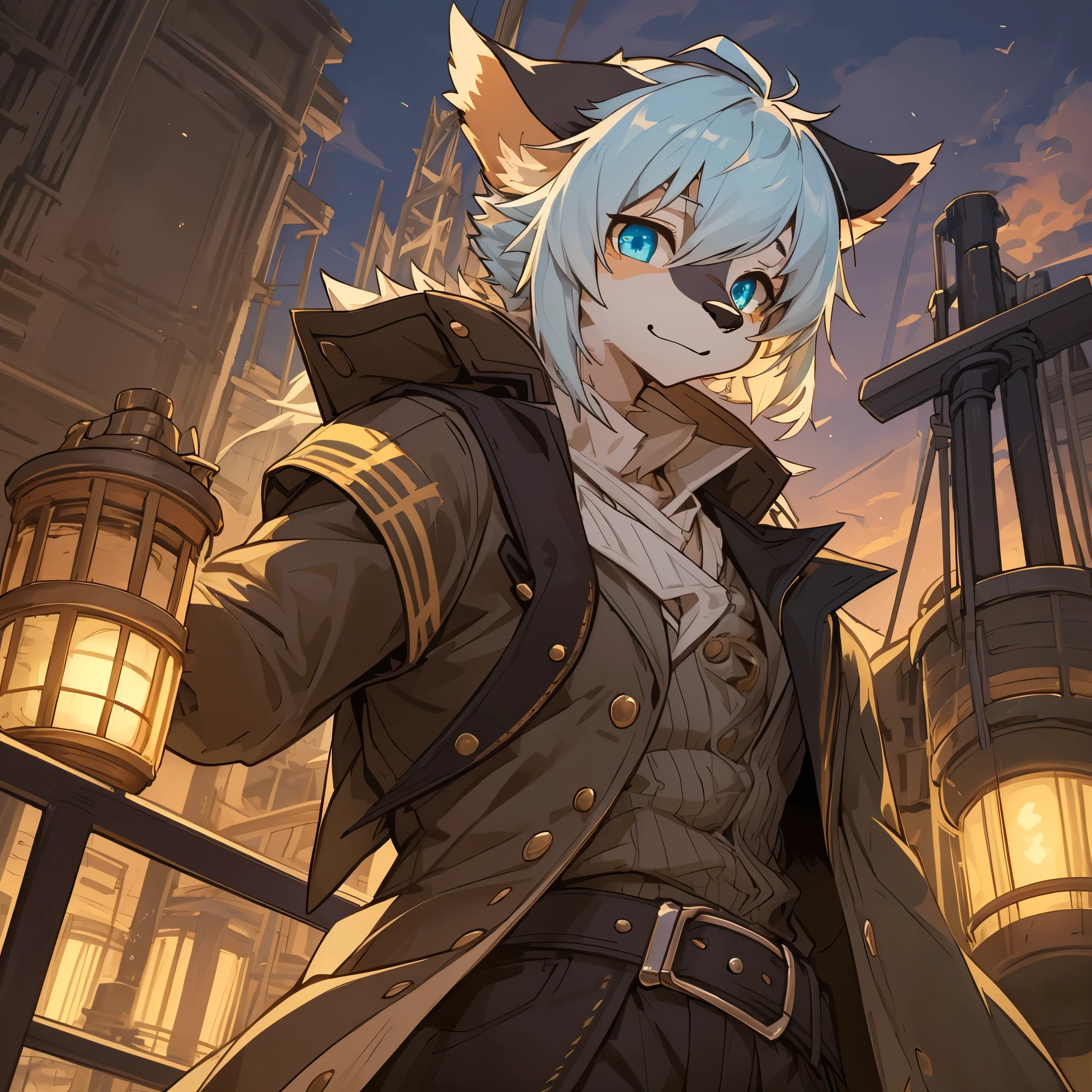 top quality, best quality, High-quality illustrations, masterpiece, super high resolution, detailed background, Hospitals with power outages, Spooky creatures, Pirate Ship, a pirate, 6+boys, 6+girls, absurdres(highly detailed beautiful face and eyes)perfect anatomy, expression, good lighting, cinematic shadow(kemono, furry anthro),