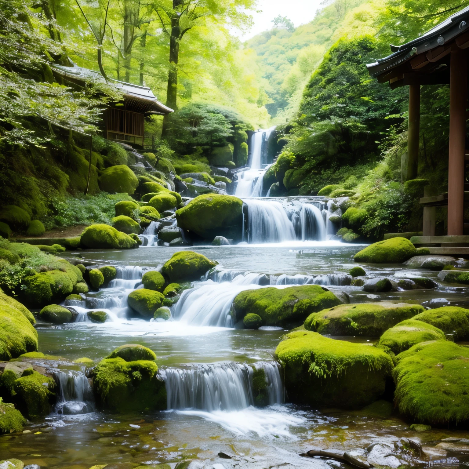 Best quality, masterpiece, super high resolution, a super model soaking in a hot spring in Japan, outdoor hot spring, stone hot spring, surrounded by moss and trees, super beautiful face, pure body, clear pores visible, (smile: 0.8), wearing a split lace bandeau (1.2), (realism: 1.5), original photo, soaked body, covered in sweat, bare shoulders, in the dark, deep shadows, low-key, cold light

In this image, a supermodel takes a relaxing soak in a traditional Japanese hot spring, surrounded by the serenity of nature. The scene is captured in super high resolution, showcasing the intr