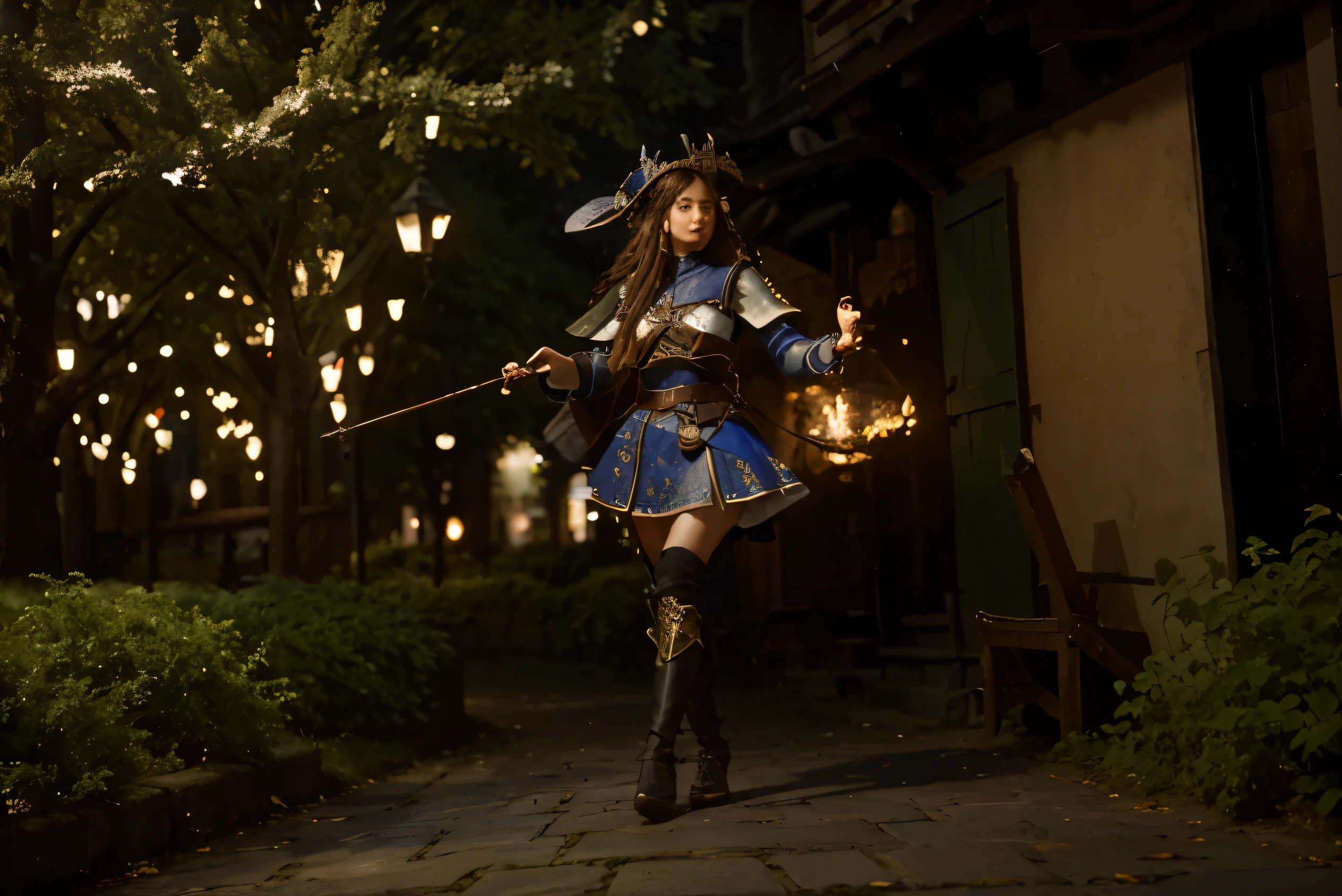 (Best quality, 8k, 32k, Masterpiece, UHD:1.2) "Create a captivating AI artwork that transports the viewer to the enchanting city of Mondstadt from Genshin Impact. Imagine the iconic architecture, winding cobblestone streets, and vibrant atmosphere that define this fantasy realm.

Capture the essence of Mondstadt's unique design, with its medieval-inspired structures adorned with intricate details. Highlight the iconic Anemo Archon statue that graces the city, and showcase the dynamic elements of the cityscape, such as the windmills and floating islands.

Infuse the scene with the warm glow of sunlight, casting long shadows on the streets. Experiment with a color palette that complements the fantasy setting – rich blues and greens for the sky and surrounding nature, contrasting with the warm hues of the city's architecture.

Include subtle nods to Mondstadt's cultural elements, like the presence of knights or characters associated with the city, and pay attention to small details that contribute to the overall charm of this fantasy world. Let the artwork evoke the sense of adventure and wonder that Genshin Impact players experience while exploring Mondstadt.

Consider adding dynamic elements, such as birds soaring in the sky or characters engaged in daily activities, to breathe life into the scene. Aim for a composition that invites the viewer to immerse themselves in the magical ambiance of Mondstadt, making it a visually stunning and captivating piece of AI-generated art."