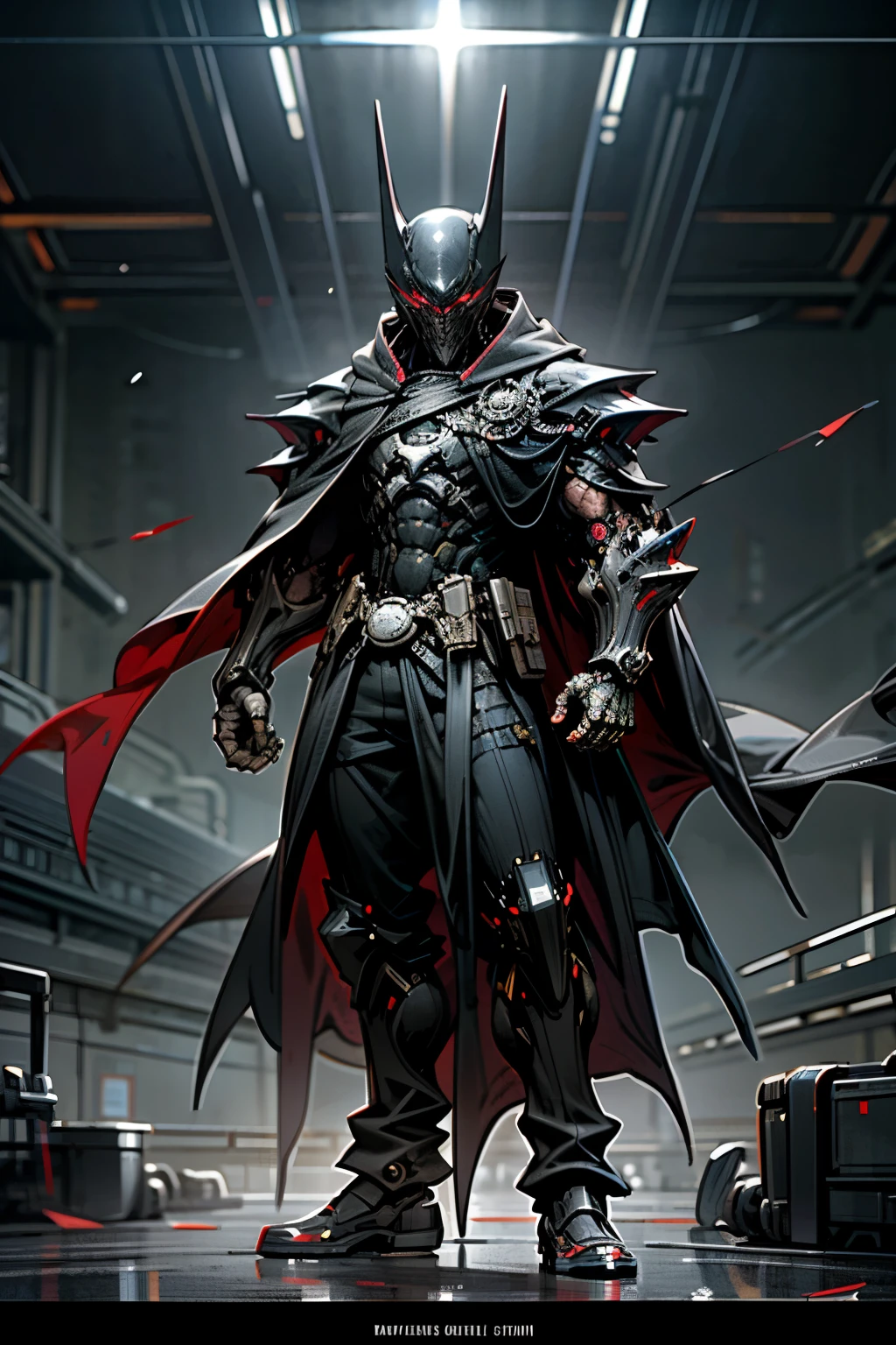 "Mastering the Art of Red Eyes for a Dark Knight: A Comprehensive Tutorial by Aaron Katz
Step into a mesmerizing cyberpunk world as we delve into the intricacies of creating captivating red eyes for a dark knight, as demonstrated by the renowned artist Aaron Katz on DeviantArt. This tutorial promises to elevate your digital artwork to new heights.
First, immerse yourself in the hyper-realistic, cyberpunk atmosphere as the dark knight figure materializes before you, cloaked in mystery and donning a black hoodie and an intricately designed mask. Feel the exhilarating energy coursing through the scene as the vibr
