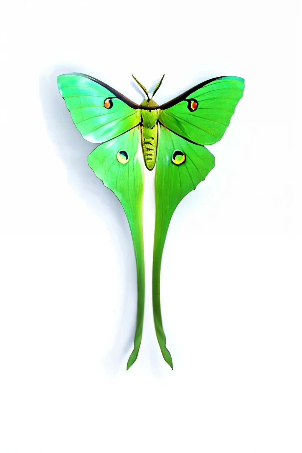 t-shirt stamp chinese moon moth, cartoon style, white background