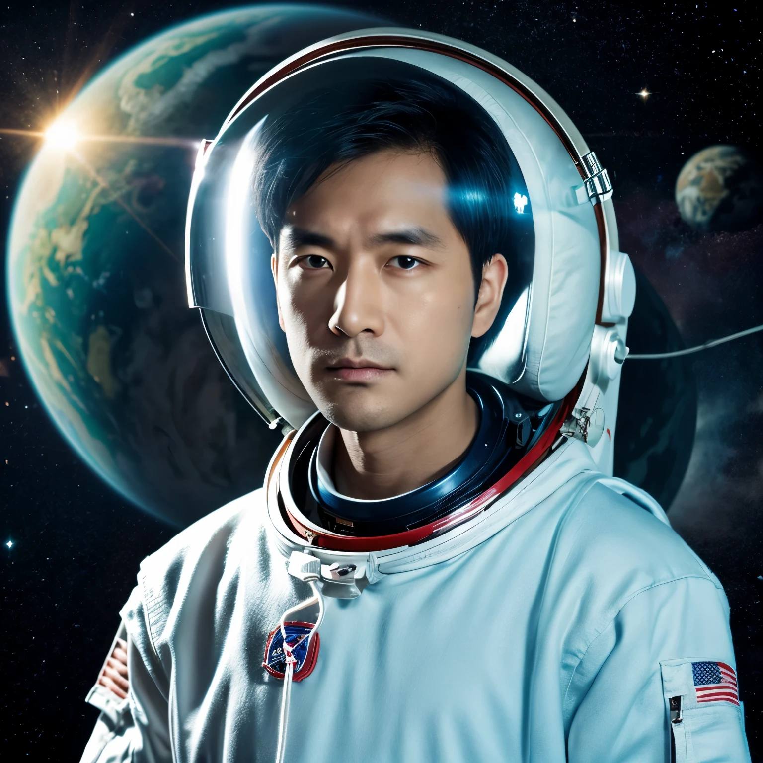 The man in astronaut shoot