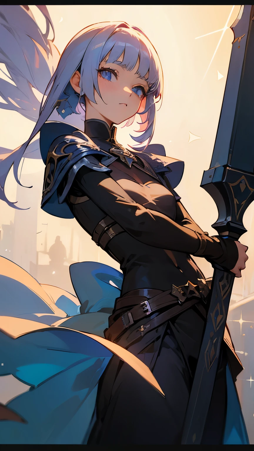 RPG warrior,masterpiece,photograph,Agnès Cecile,guess,eye,heart pounding,small breasts、Star eyes、Sparkling eyes、beautiful,fantasy art、