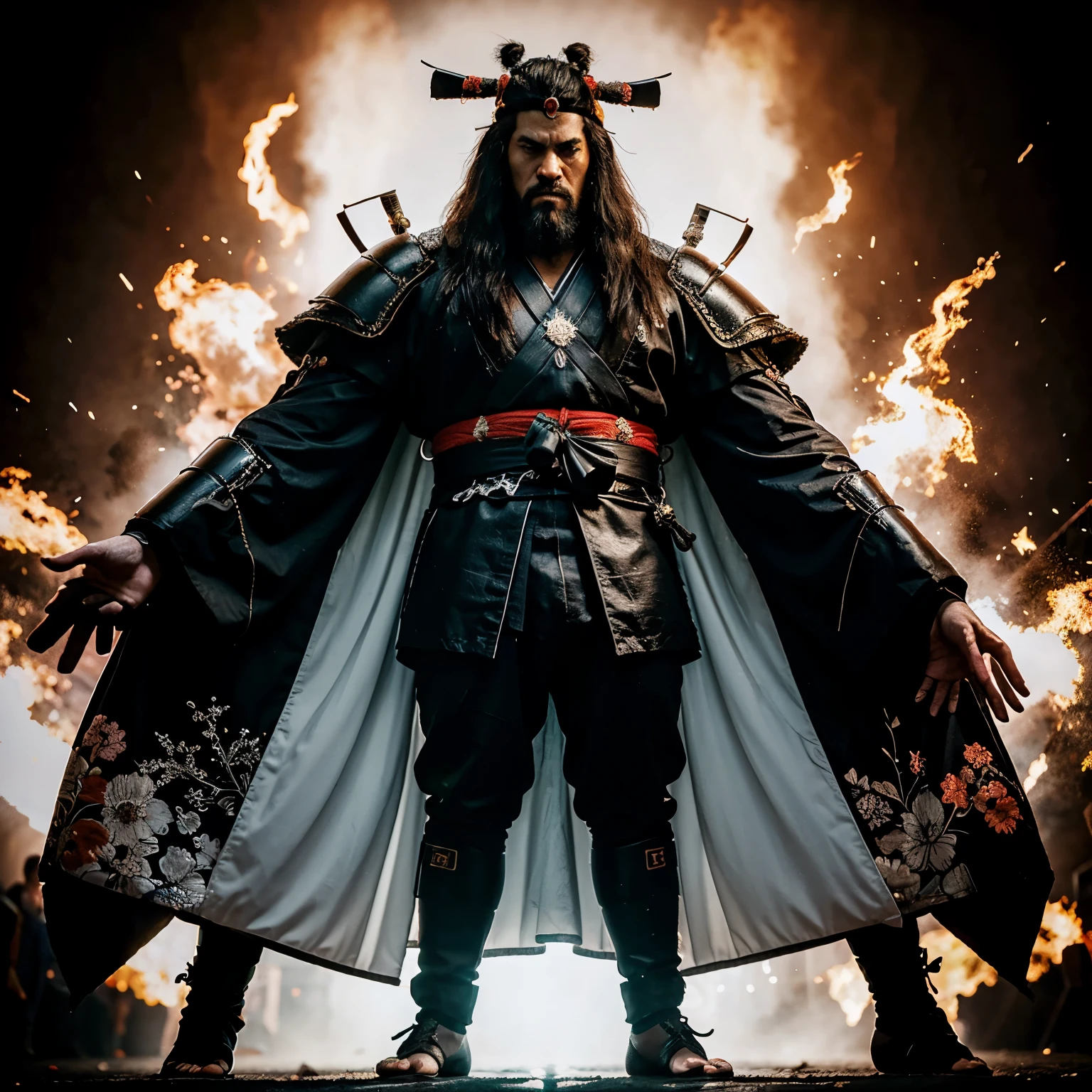 Samurai gigante de gelo 