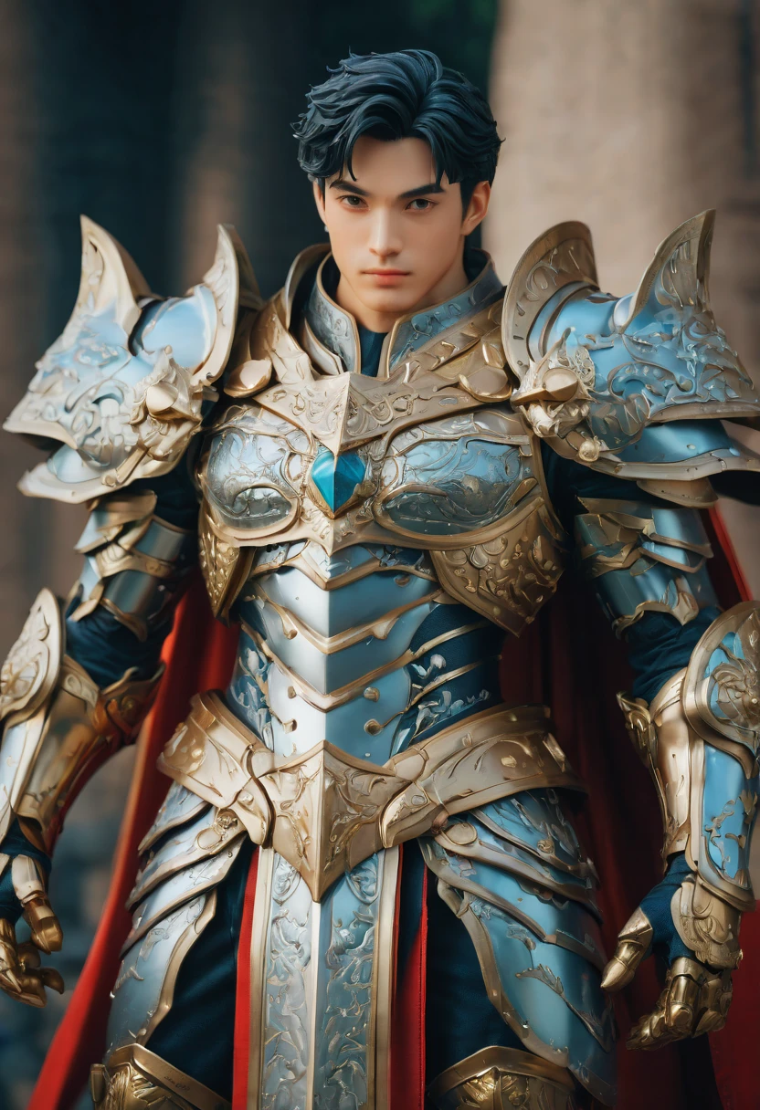 Tall Male Angel, god, war hero, Gabriel The Archangel, face front shot, The scene takes place in the Celestial Palace, standing on the steps, (cold and stern overlook:1.3), looking at viewer, spread huge wings, large pure white wings, detailed face and eyes, female angels are standing downside and facing to Gabriel, War mobilization meeting, fantasy, sacred, golden and Silver color, (best quality,highly detailed,masterpiece,HDR,UHD,64K:1.3),Professional,realistic,RAWphoto,Vivid color