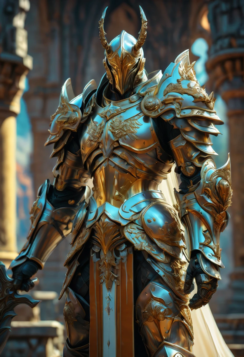 Hero of Another World, Gorgeous armor, (best quality, masterpiece, Representative work, official art, Professional, Ultra intricate detailed, 8k)