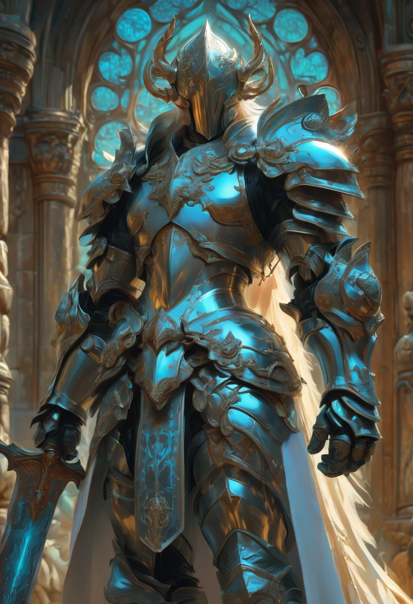 Tall Male Angel, god, war hero, Gabriel The Archangel, face front shot, The scene takes place in the Celestial Palace, standing on the steps, (cold and stern overlook:1.3), looking at viewer, spread huge wings, large pure white wings, detailed face and eyes, female angels are standing downside and facing to Gabriel, War mobilization meeting, fantasy, sacred, golden and Silver color, (best quality,highly detailed,masterpiece,HDR,UHD,64K:1.3),Professional,realistic,RAWphoto,Vivid color