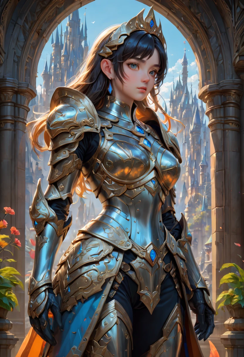 Hero of Another World, Gorgeous armor, (best quality, masterpiece, Representative work, official art, Professional, Ultra intricate detailed, 8k)