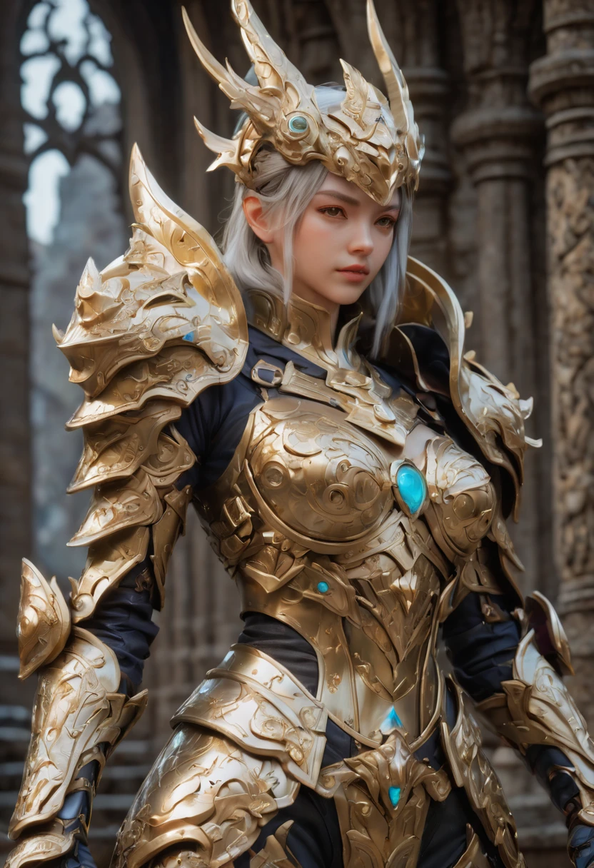Hero of Another World, Gorgeous armor, (best quality, masterpiece, Representative work, official art, Professional, Ultra intricate detailed, 8k)