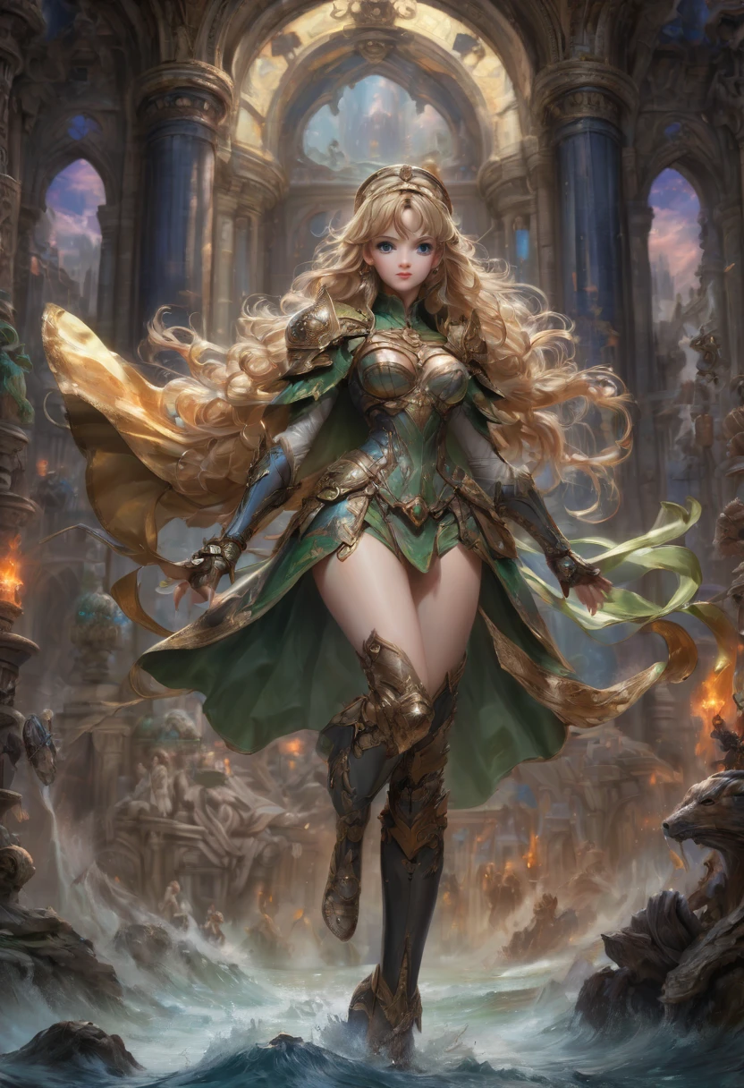 female Hero of Another World, (best quality, masterpiece, Representative work, official art, Professional, Ultra intricate detailed, 8k)