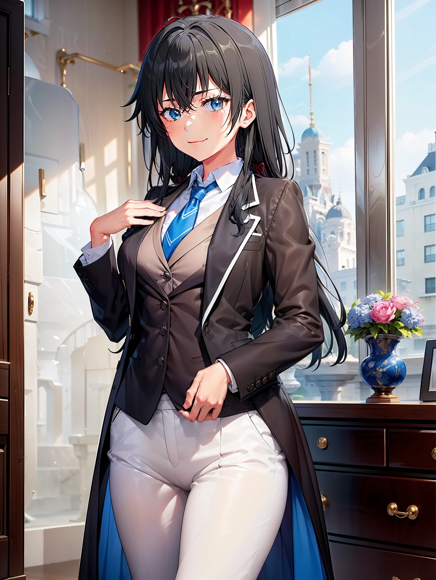 yukinoshita yukino wears tuxedo