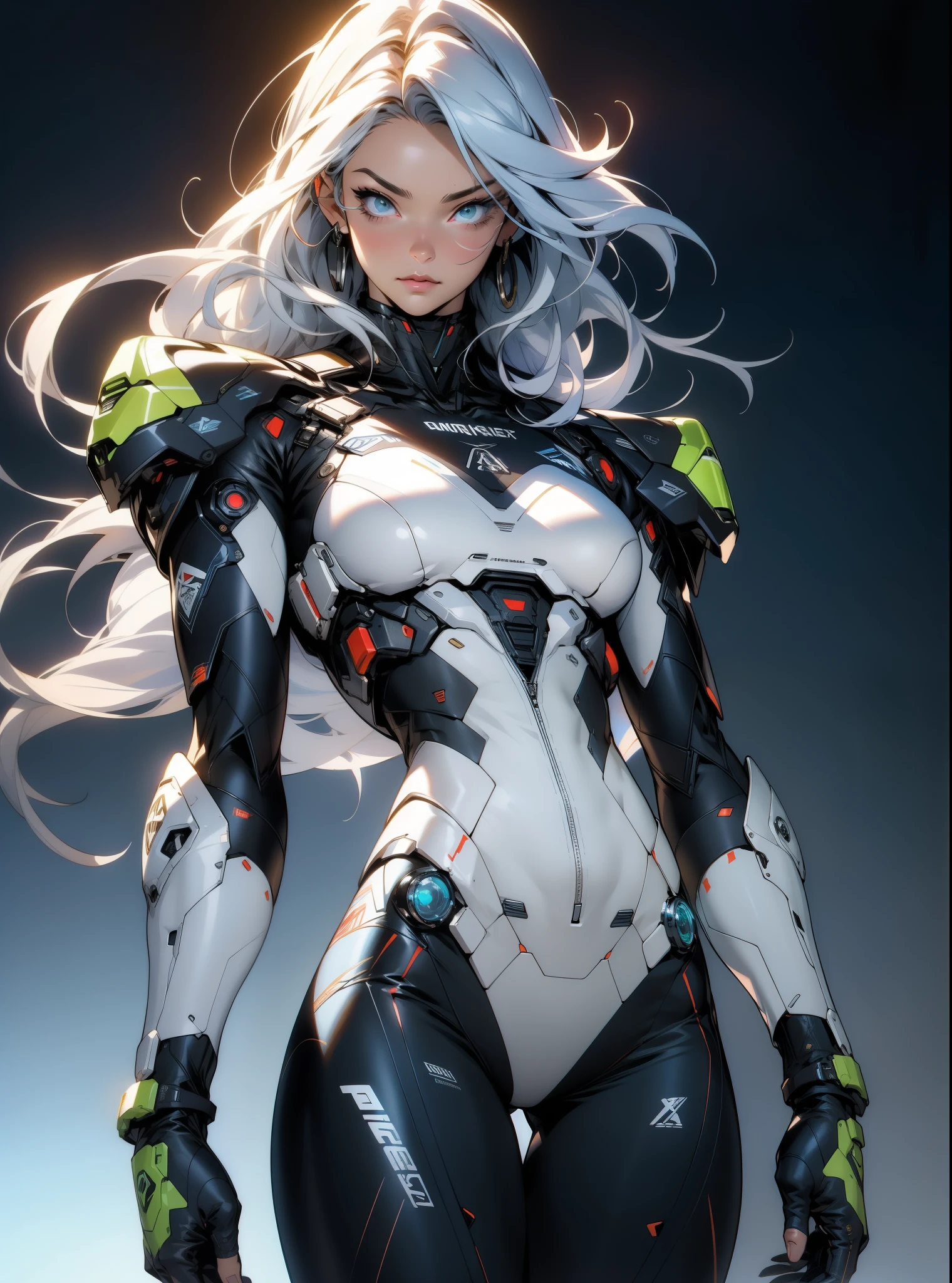 (((adult woman))), ((Best quality)), ((masterpiece)), (detailed: 1.4), (Absurd), warrior muscular adult woman of 35 years with micro thong in the style of Simon Bisley, perfect body, bare thighs, neckline, large breasts, blue 2-piece clothing, almost naked, long white hair, tattoo on the arms, cybernetic hand, pastel, centered, scale to fit the dimensions, HDR (High Dynamic Range), Ray Tracing,NVIDIA RTX,Super-Resolution,Unreal 5,Subsurface Dispersion, PBR Texture, Post-processing, Anisotropic Filtering, Depth of field, Maximum clarity and sharpness, Multilayer textures, Albedo and specular maps, Surface shading, Accurate simulation of light-material interaction, Perfect proportions, Octane Render, Two-tone lighting, Wide aperture, Low ISO, White balance, Rule of thirds, 8K RAW