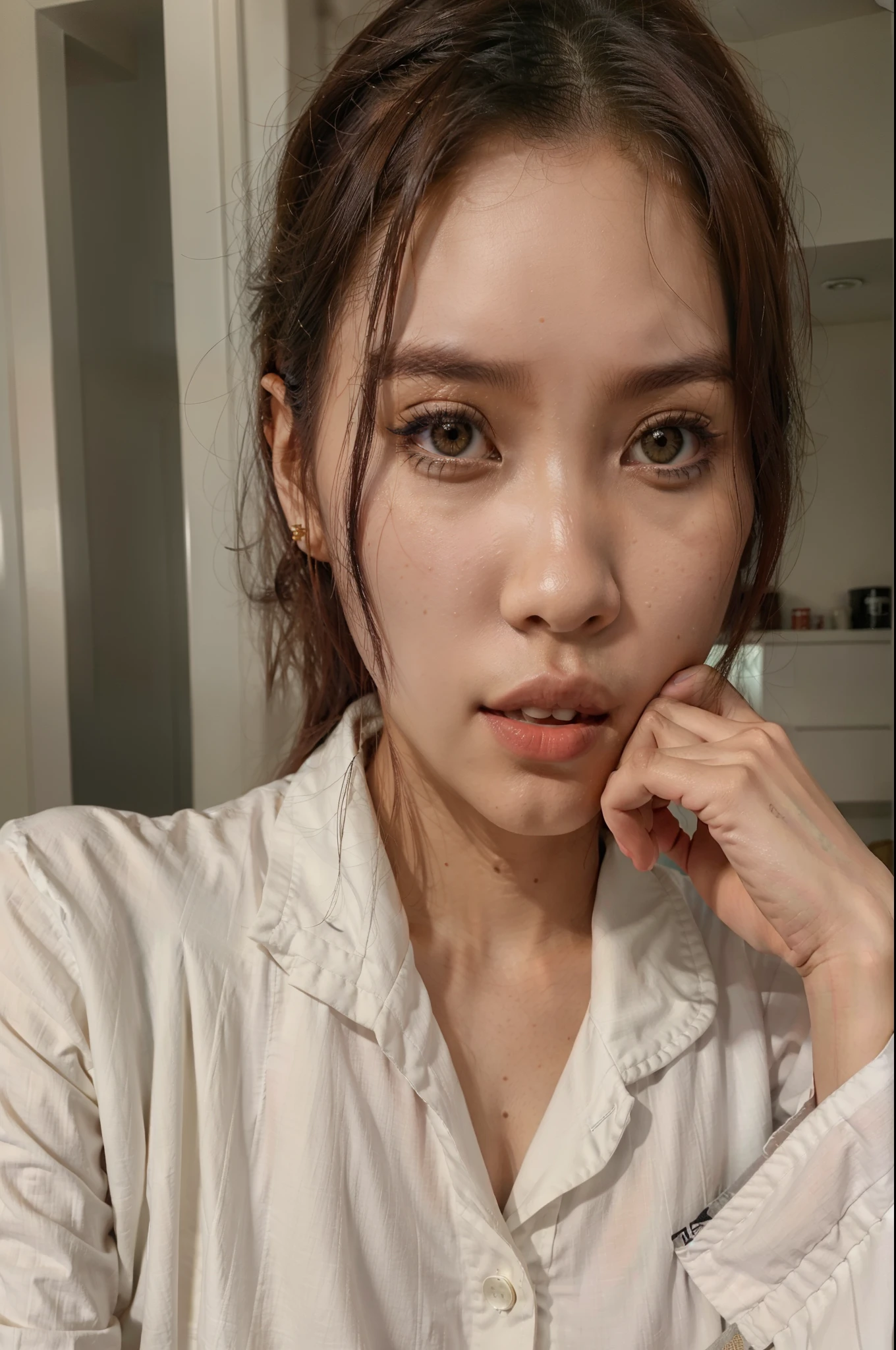 Beutiful, cool, realistic face, 14 plus age, bright face,