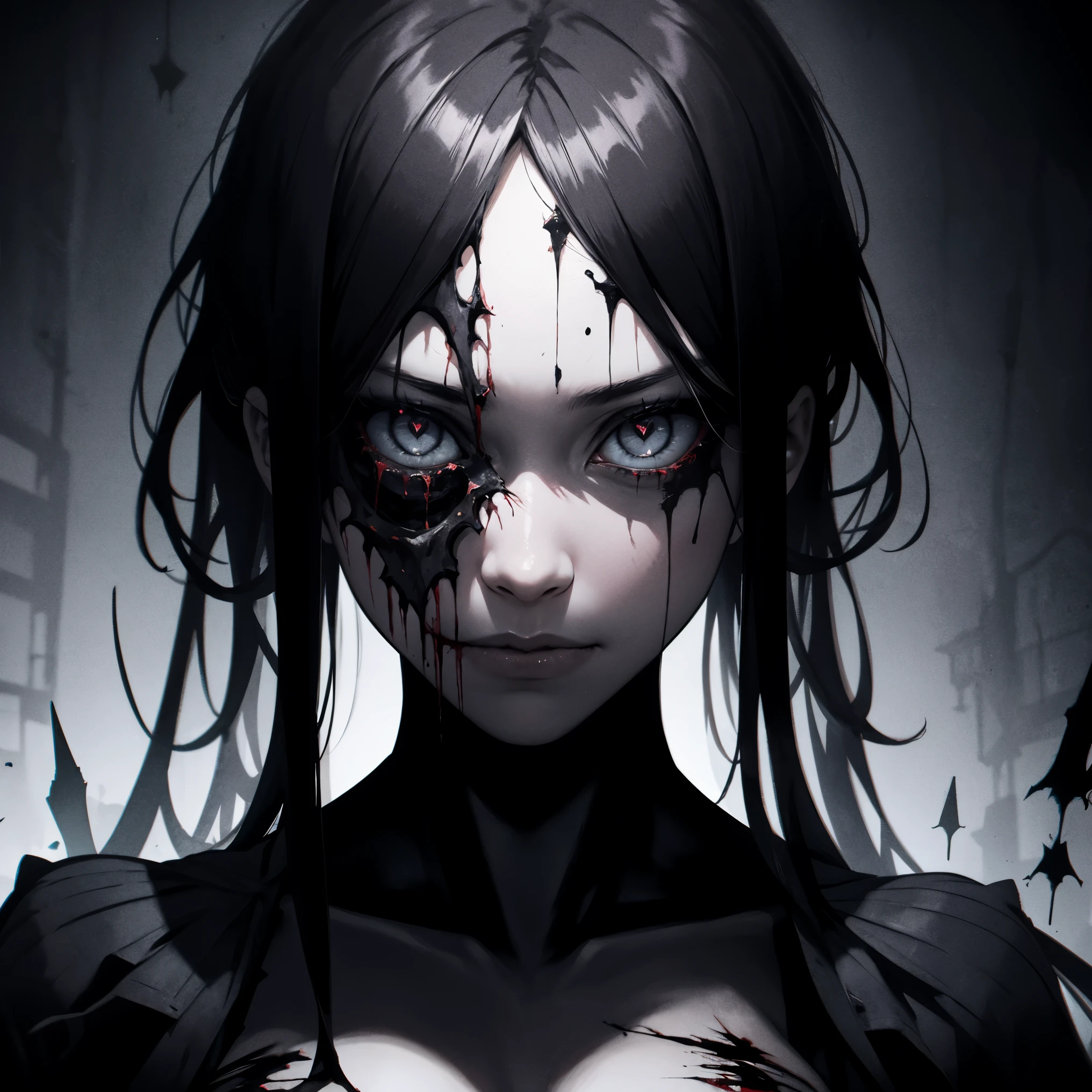 A killer:
highres, realistic, detailed portrait, intense eyes, sinister expression, dark atmosphere, eerie lighting, sharp focus, horror theme, menacing, bloodstained knife, chilling background, suspenseful mood, mysterious figure, sinister shadows, macabre scene, tense and thrilling, fear-inducing, psychological suspense, dramatic storytelling, hauntingly beautiful, twisted and distorted features, eerie ambiance, disturbing and unsettling, hair-raising, bone-chilling, heart-pounding, gripping, nightmarish, pulse-pounding, spine-tingling.