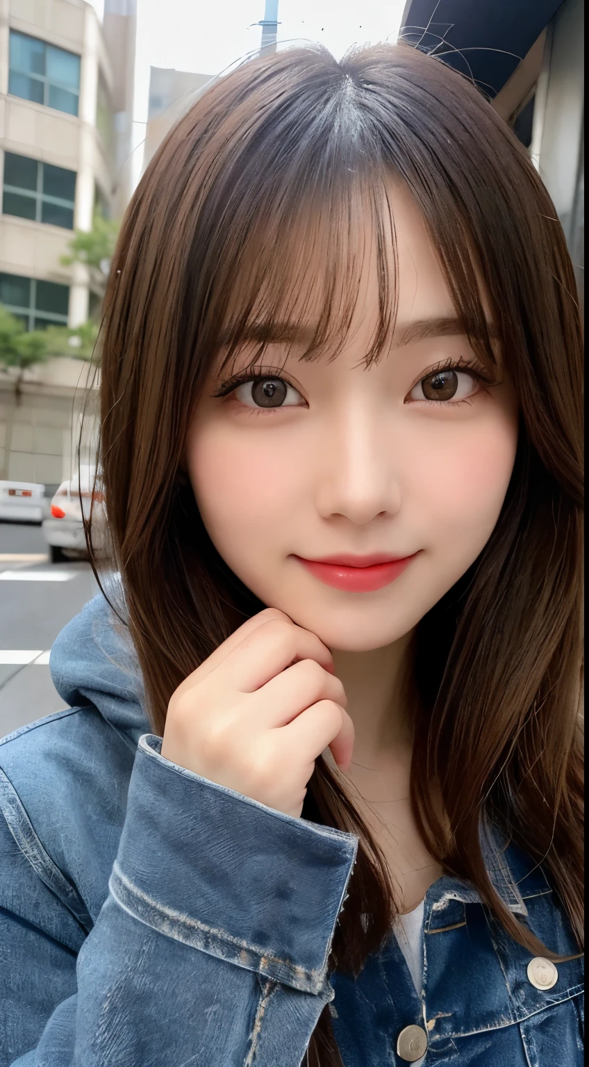 table top, highest quality, shape, Super detailed, finely, High resolution, 8k wallpaper, 完璧なダイナミックな構shape, beautiful and detailed eyes, tokyo trend冬ファッション,tokyo trend&Introducing cute hairstyles at random, small breasts, natural color lip, random sexy pose,cute smile,20 year old girl、beautiful and detailed face、perfect and beautiful face,Big eyes、Wear fluffy black outerwear with fur、beautiful and detailed face、perfect and beautiful double eyelids、blur the background、perfect and beautiful face、Feminine poses、blur the background、slim face and style、blur background