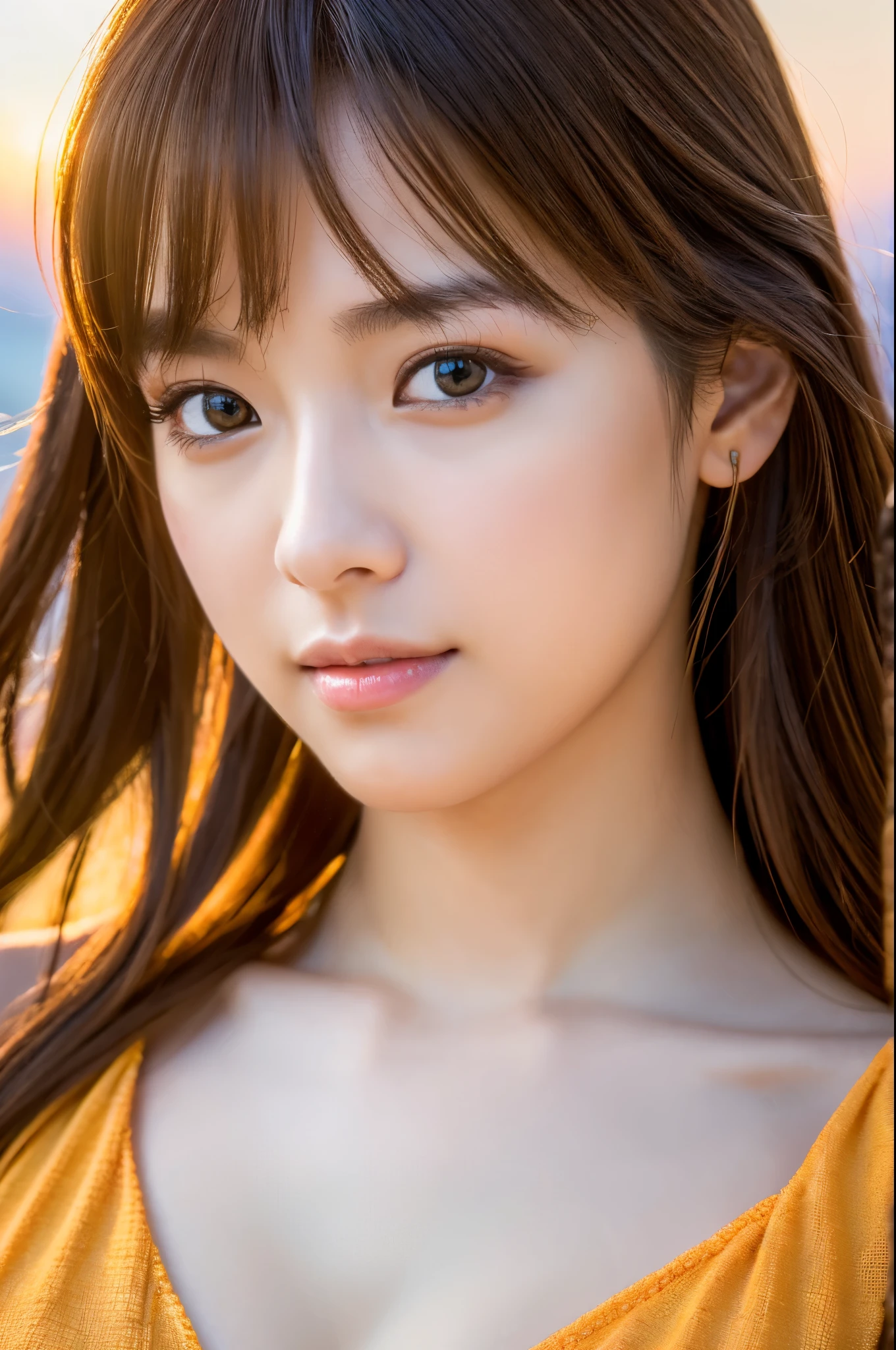 photo realistic, (Generate an image using the yayoi_mix MODEL) ,photo realistic, of the highest quality, (masutepiece:1.3), (8K, Photorealistic, Raw photo, Best Quality: 1.4), Japanese, (1girl in), Beautiful face, (Realistic face), (light brown hair), Beautiful hairstyle, Realistic eyes, Beautiful detailed eyes, (Realistic skin), Beautiful skin, Attractive, High resolution, Hyper-realistic, Highly detailed, Golden ratio, (Sony Alpha 1, 50.1 megapixel full-frame CMOS sensor), (telephoto lens), (Realistic), (High resolution, Best Quality, masutepiece:1.2), Ultra-detailed, beautifull detailed face, FULL ANATOMY, (Beautiful detailed eyes:1.3), Extremely delicate and beautiful, Extremely detailed, Unity, 8K Wallpaper, amazing, finely detail, Ultra-detailed, High resolution, Extremely detailed, extremely detailed eye and face, ((Colorful micro bikini:1.1)), [Ponytail], (huge-breasted, cleavage:1.1), (Sunset beach),