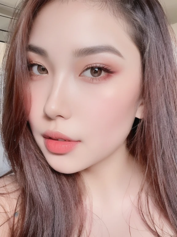 (realistic、masterpiece、Best Quality、8K、highres、high resolution:1.3)、1 girl、Big breasts、white bikini、looking at viewers、super fine face and eyes、long hair、 upper body、