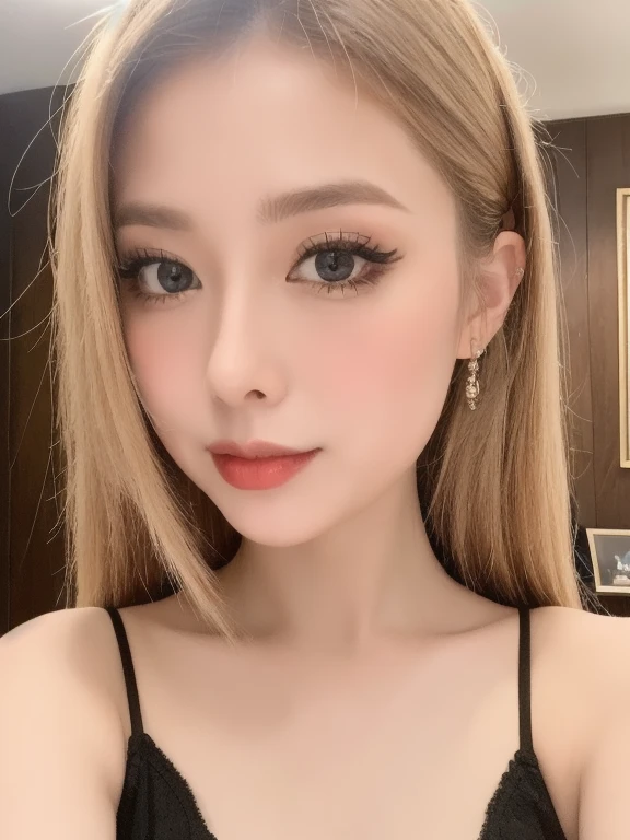 (realistic、masterpiece、Best Quality、8K、highres、high resolution:1.3)、1 girl、Huge breasts、white bikini、looking at viewers、super fine face and eyes、long hair、 upper body、