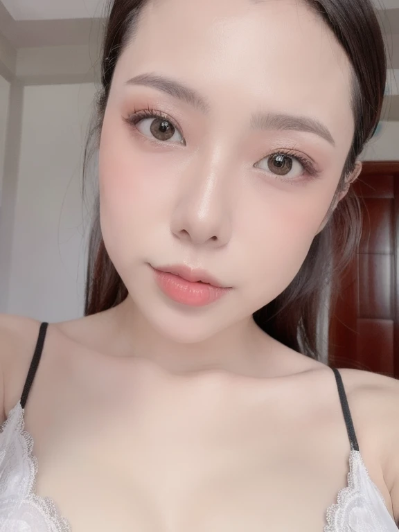 (realistic、masterpiece、Best Quality、8K、highres、high resolution:1.3)、1 girl、Gigantic breasts、white bikini、looking at viewers、super fine face and eyes、long hair、 upper body、