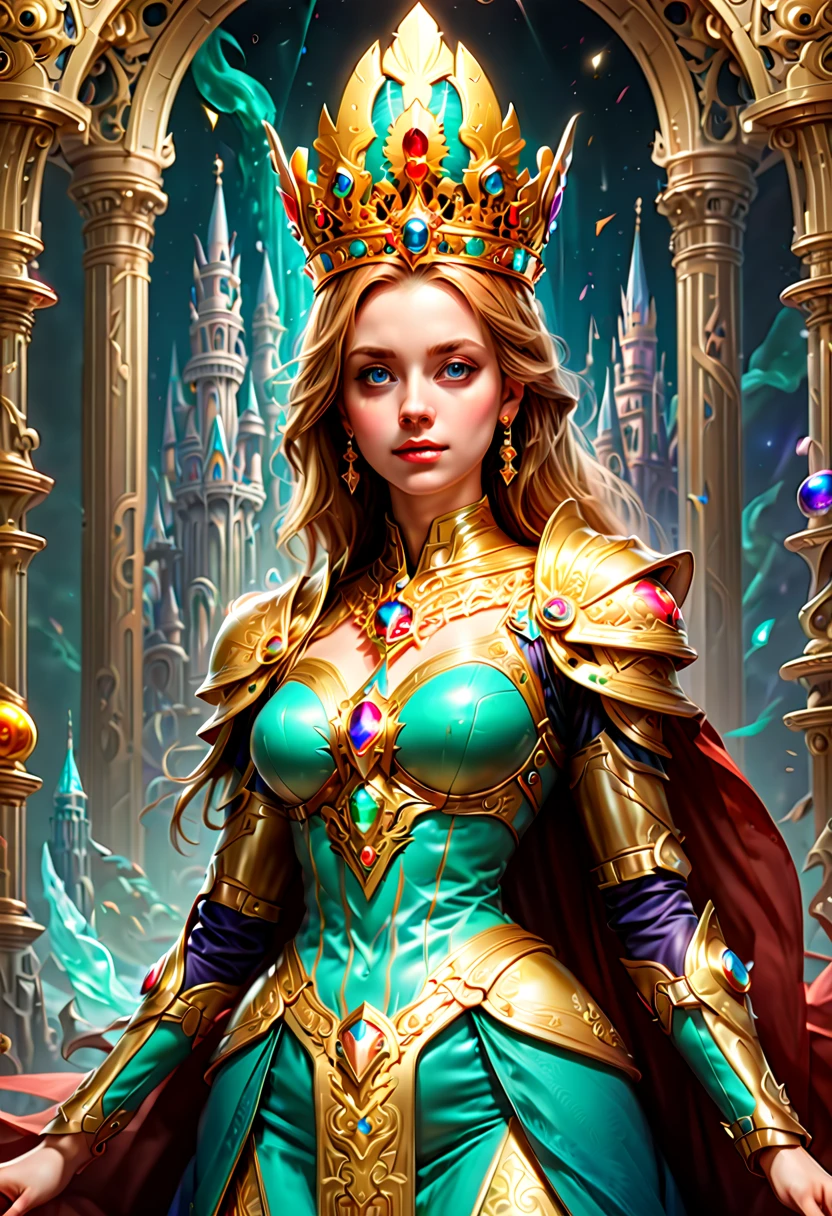 Hero of Another World, coronation, (best quality, masterpiece, Representative work, official art, Professional, Ultra intricate detailed, 8k)
