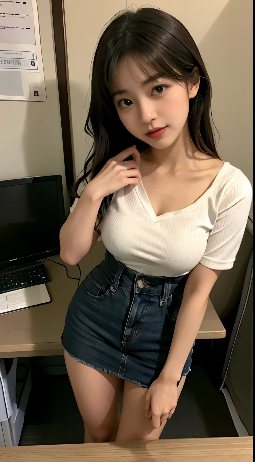 (Hinata Hyuga, muy sensual, con ropa ajustada, gran culo, piernas gruesas, Usar jeans extremadamente ajustados, usando una mini blusa, ombligo con pirsing, pelo grande, Rear speaker, muy realista, extremadamente sexy, 8K, 8K extremamente detalhado), (un extremadamente delicado y hermoso), (obra maestra), (mejor calidad: 1.0), (ultra high resolution:1.0)
